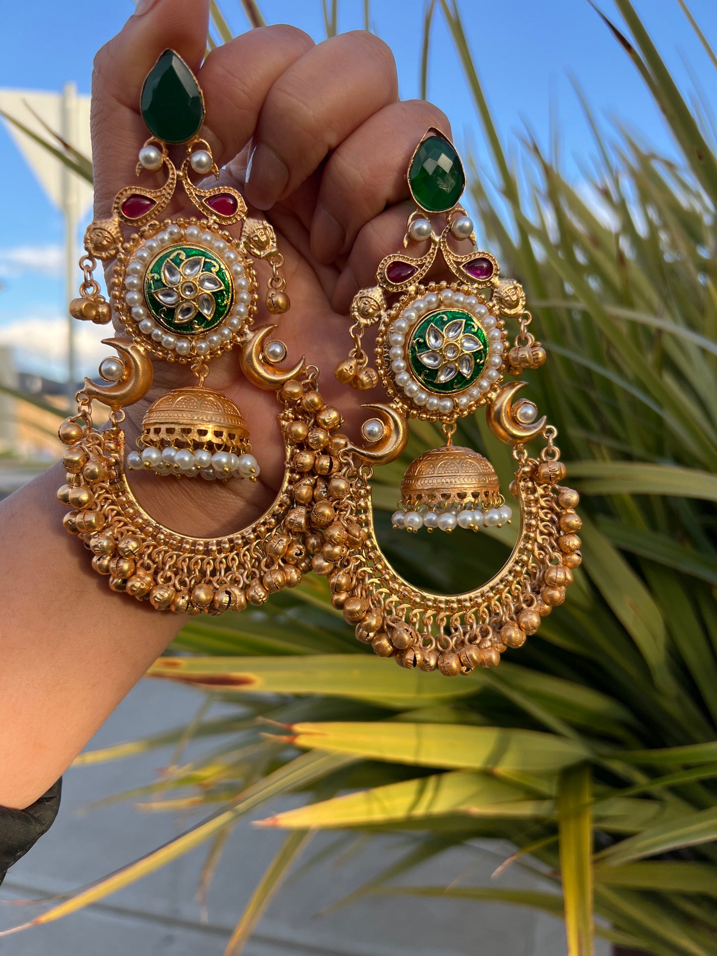 Ruhani oversized earrings