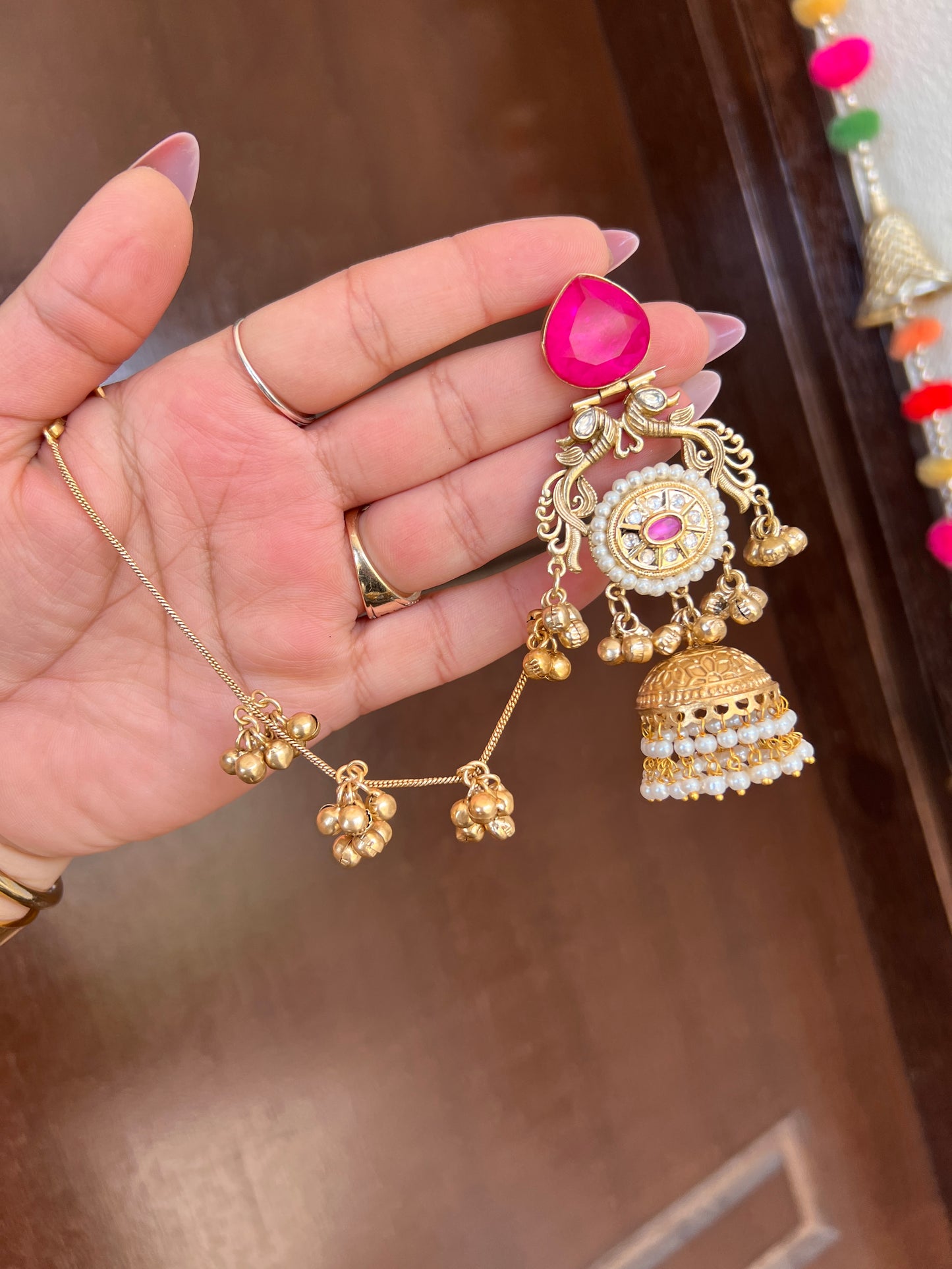 Sehar Kashmiri earrings with sahara