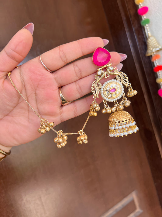 Sehar Kashmiri earrings with sahara