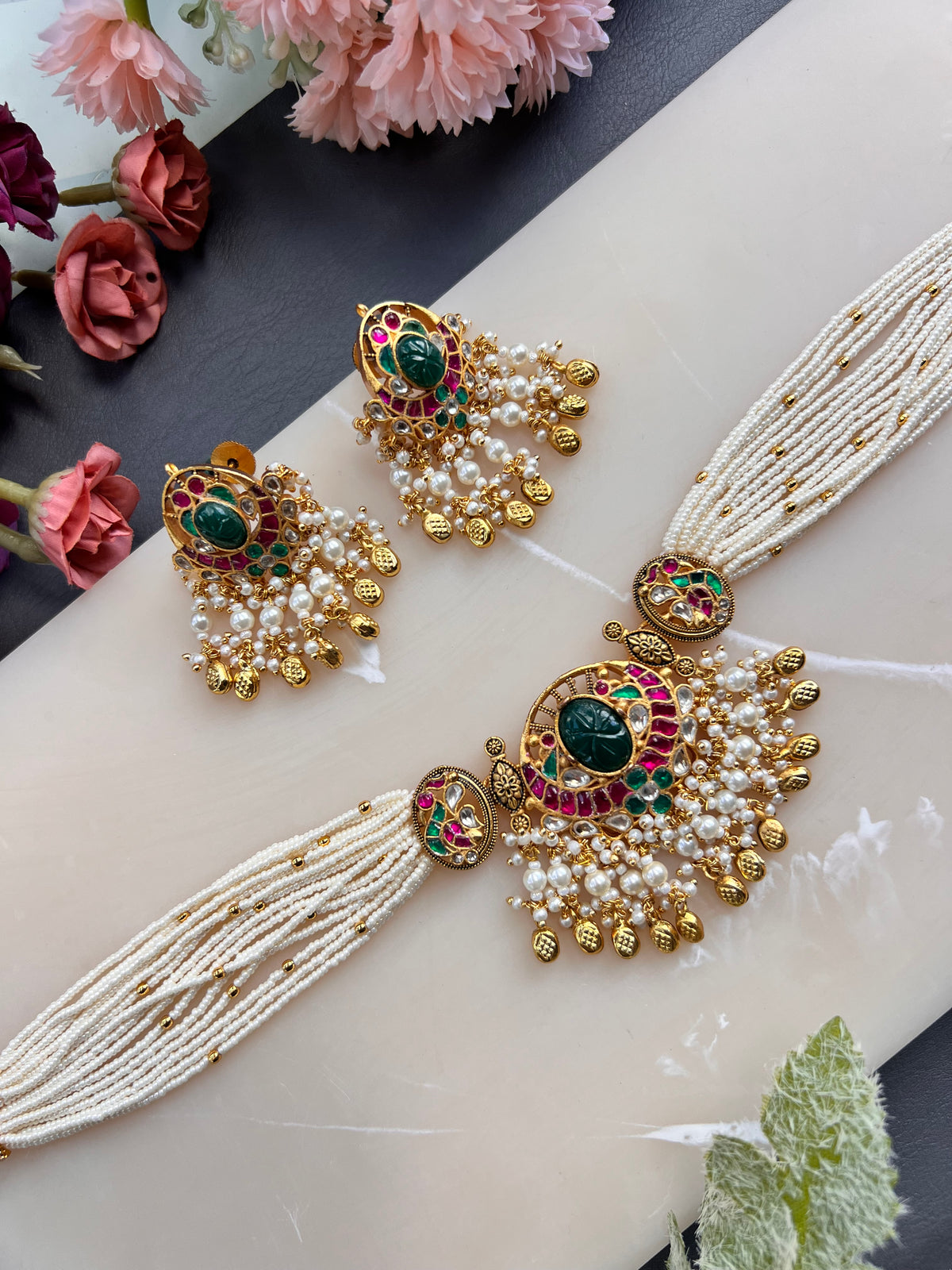 Heer Paachi kundan choker set