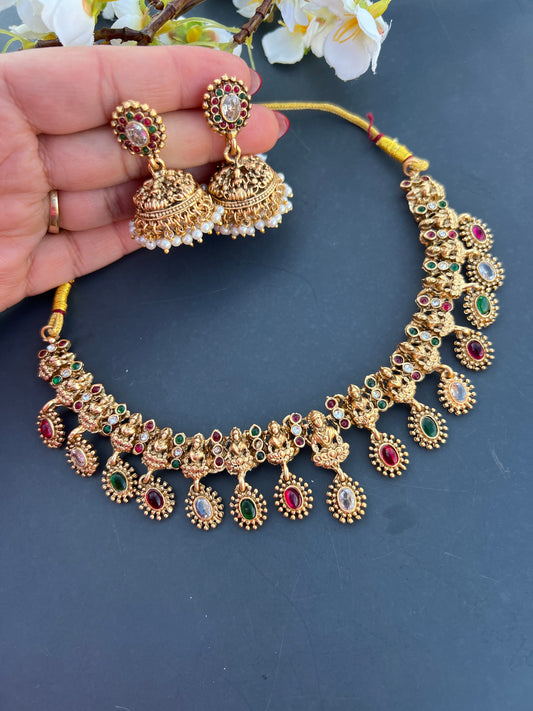 Shivi temple necklace set