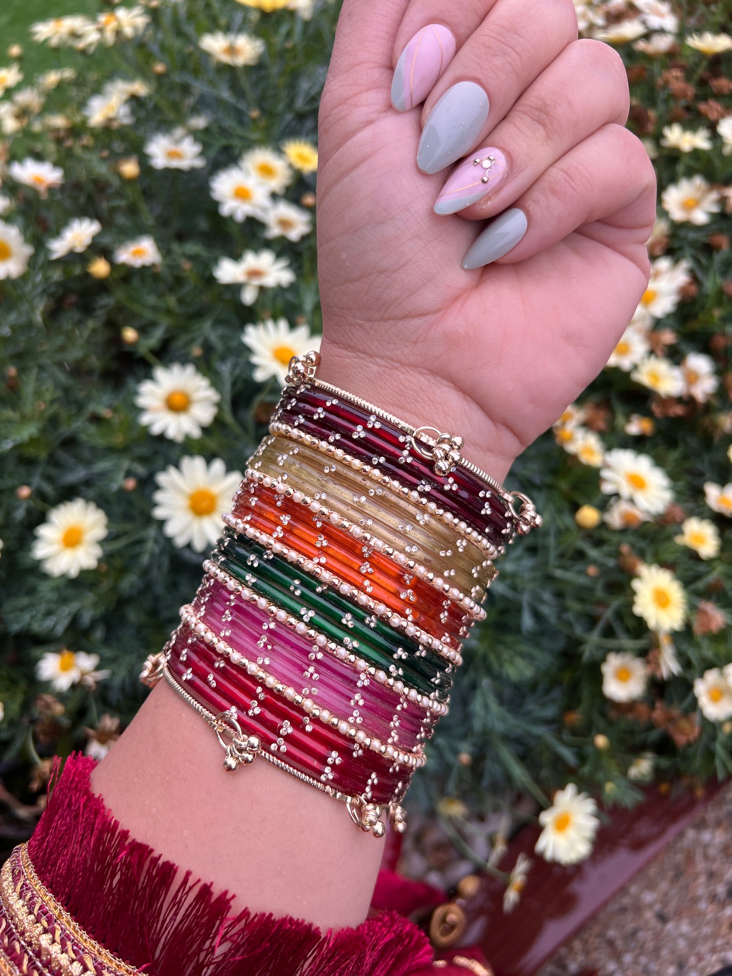 The Gulistan Rainbow Chooriyan Set