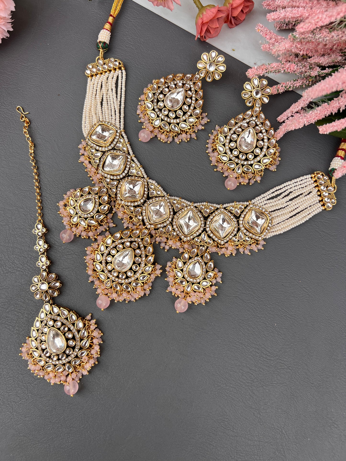 The Noorani Blush Kundan Set