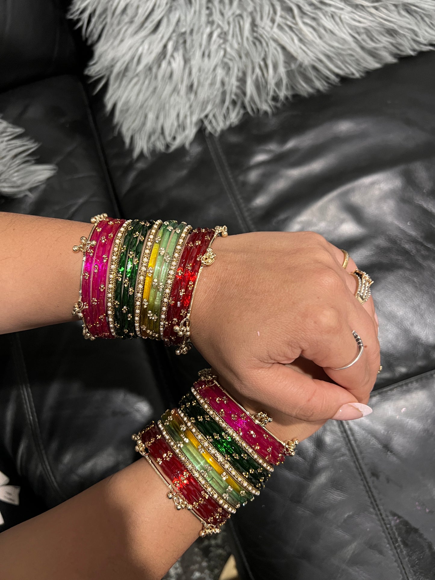 The Shahi Rainbow Choodiyan (Both hands)