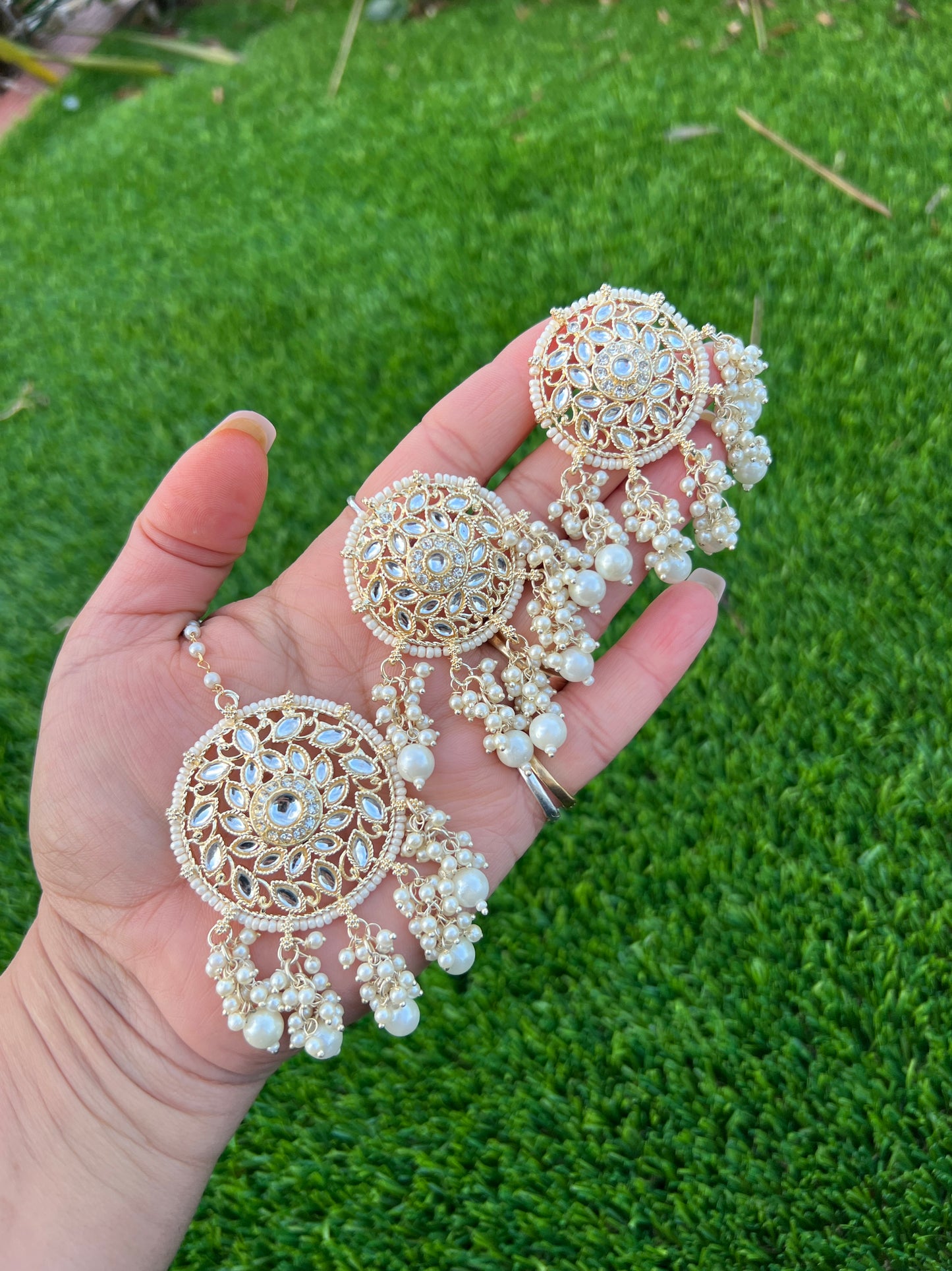 Shubhi earrings tikka set