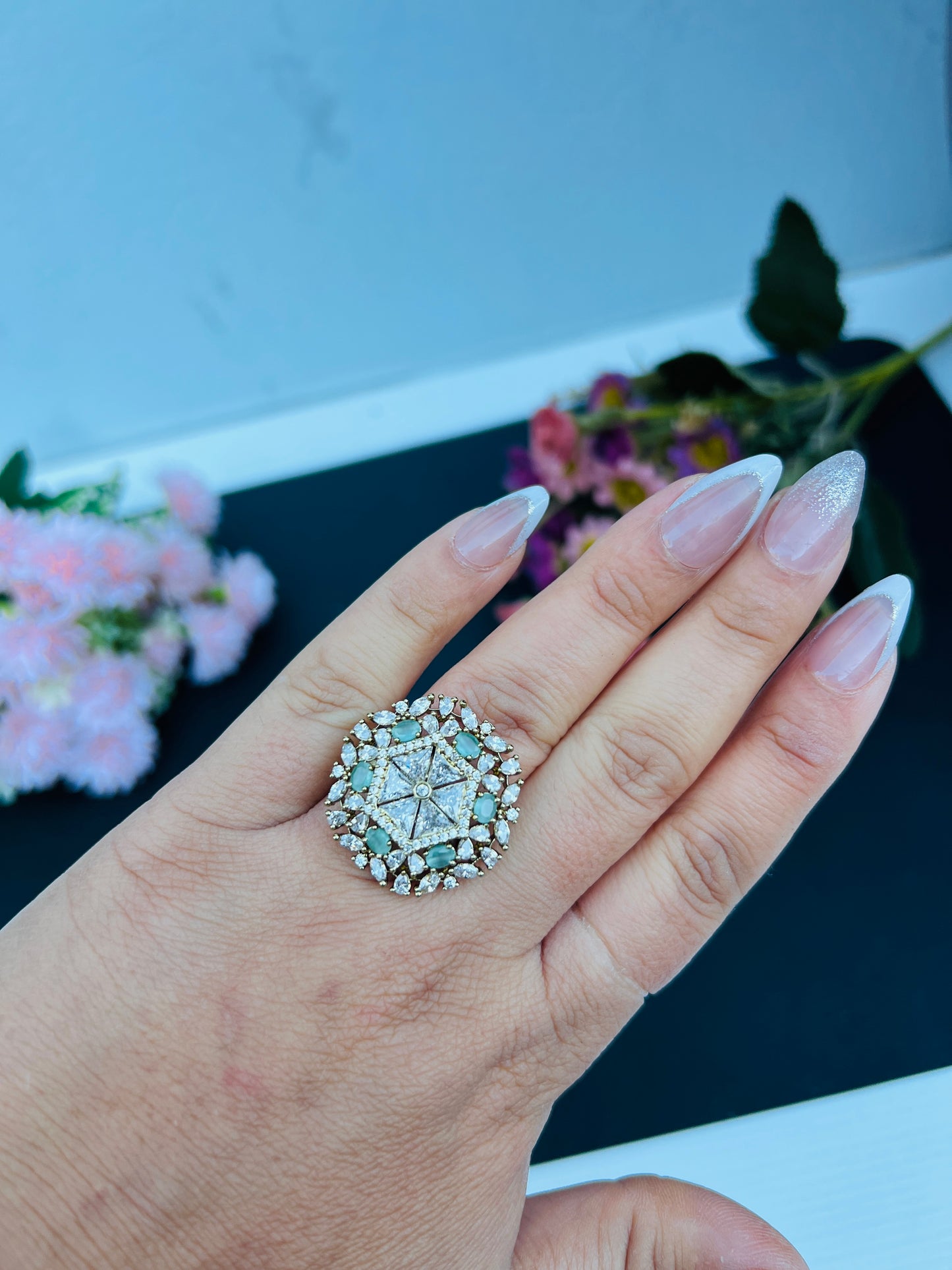 Maheen American diamond ring