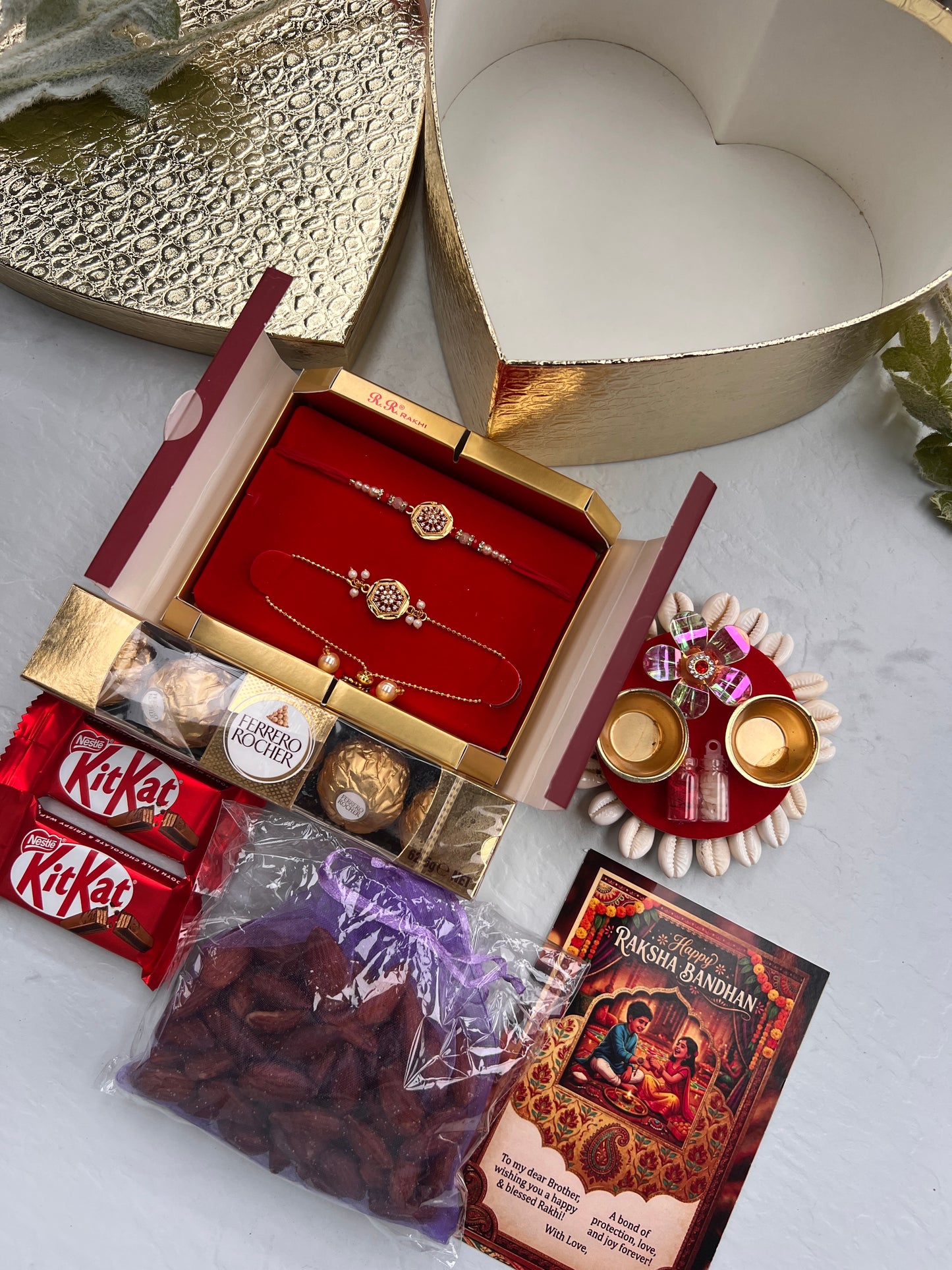 Heart shape Brother bhabi hamper