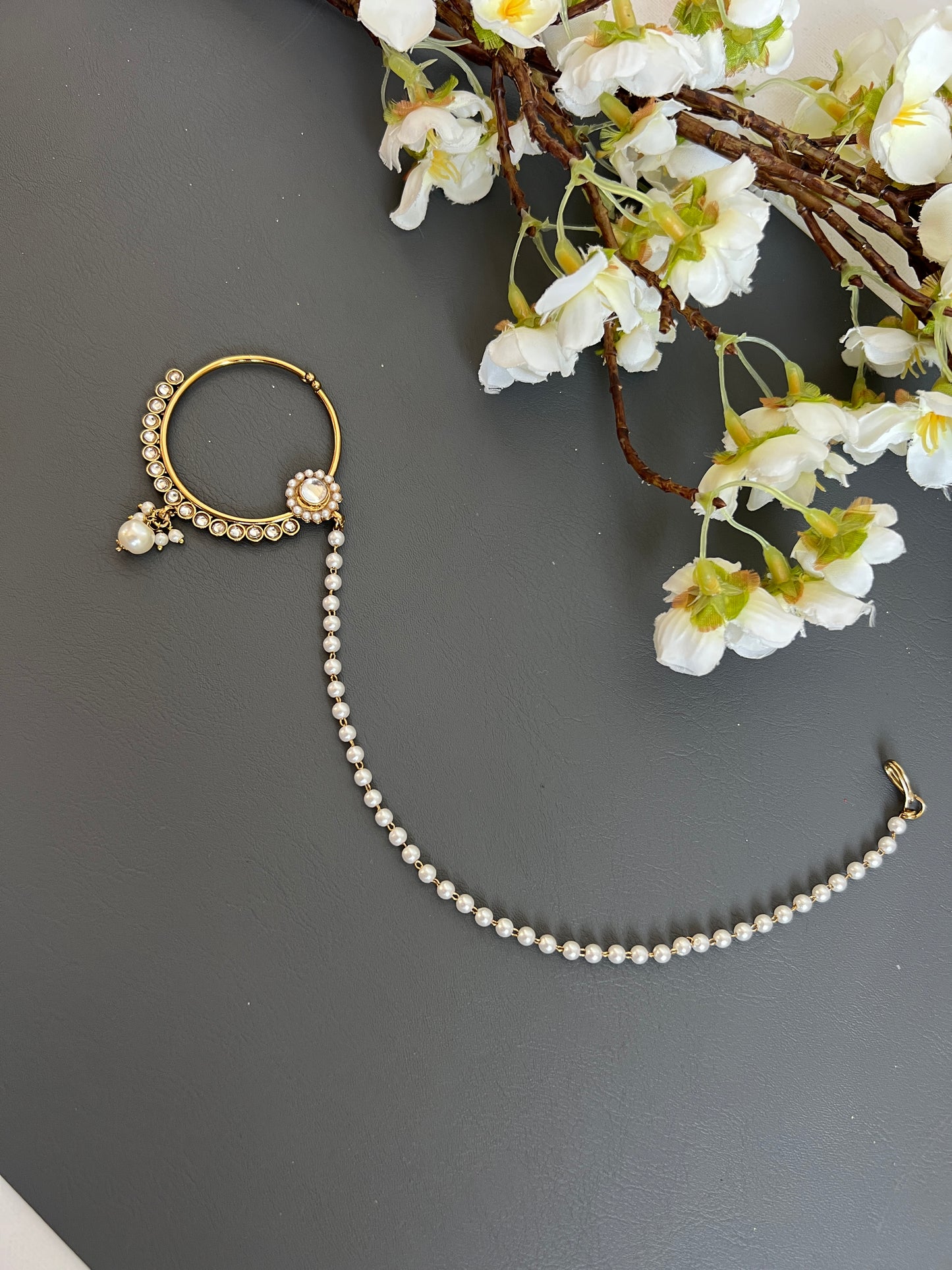 Ishani antique look nose ring