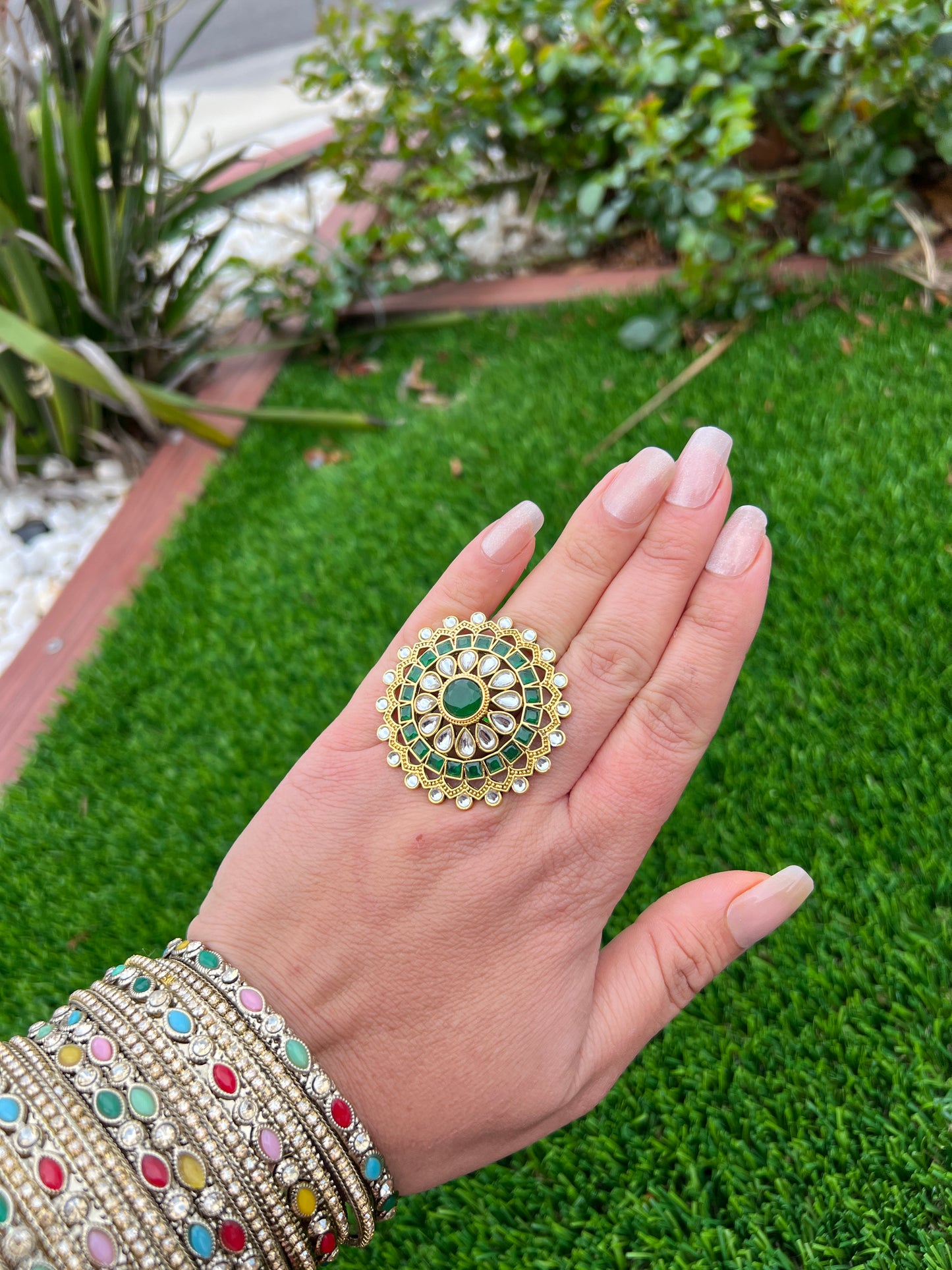Ritvika emerald ring