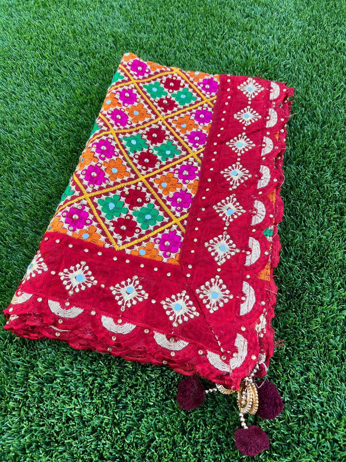 Nabhya embroidered dupatta