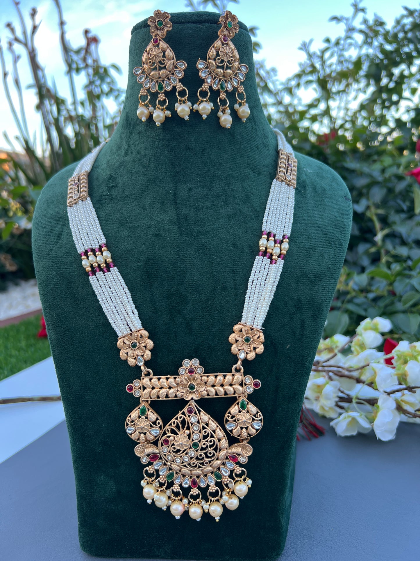 Raani long necklace set