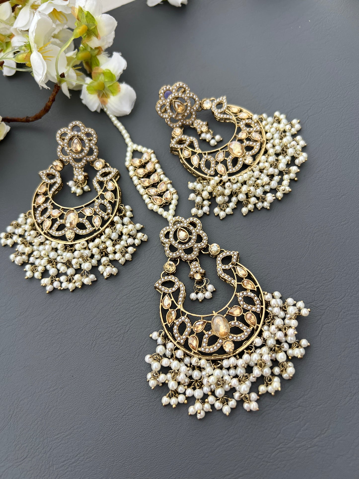Shahin earrings & tikka set