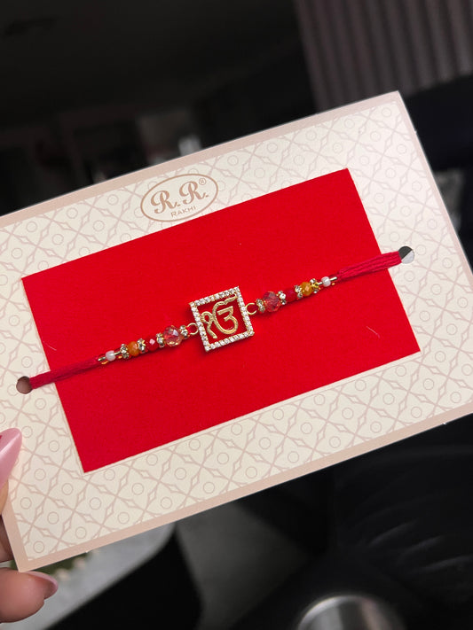 Divine Ek Onkar Crystal Rakhi