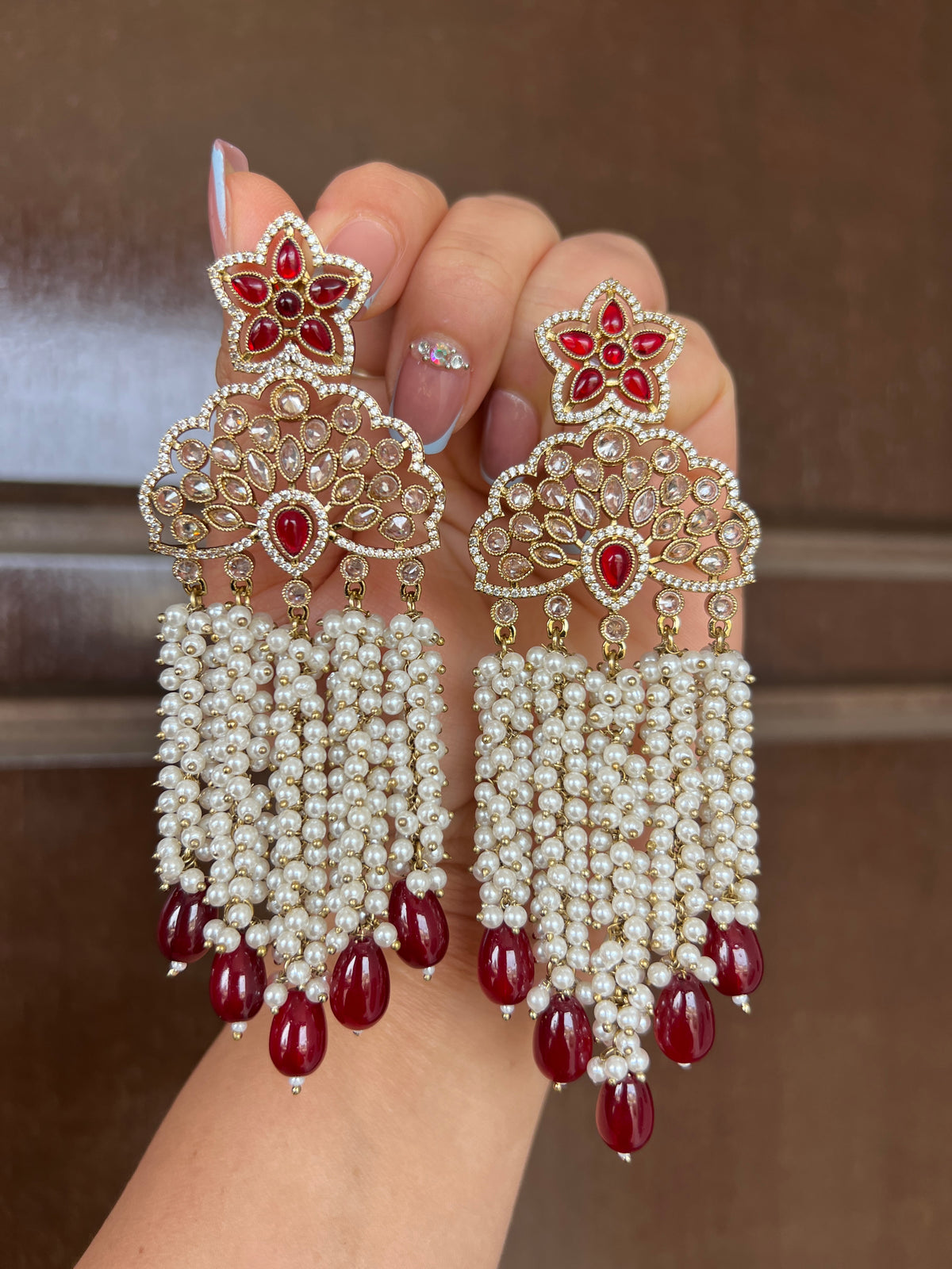 Dilbar statement earrings