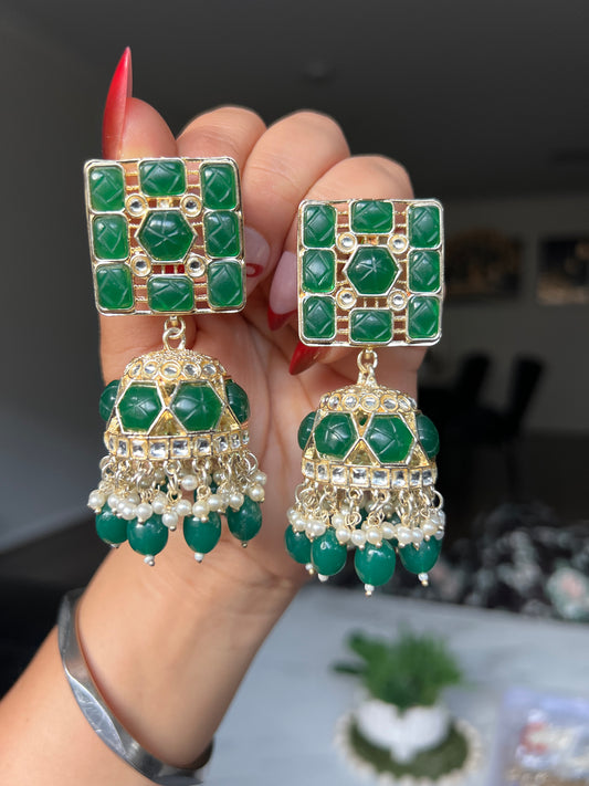 Meerakshi jhumka earrings