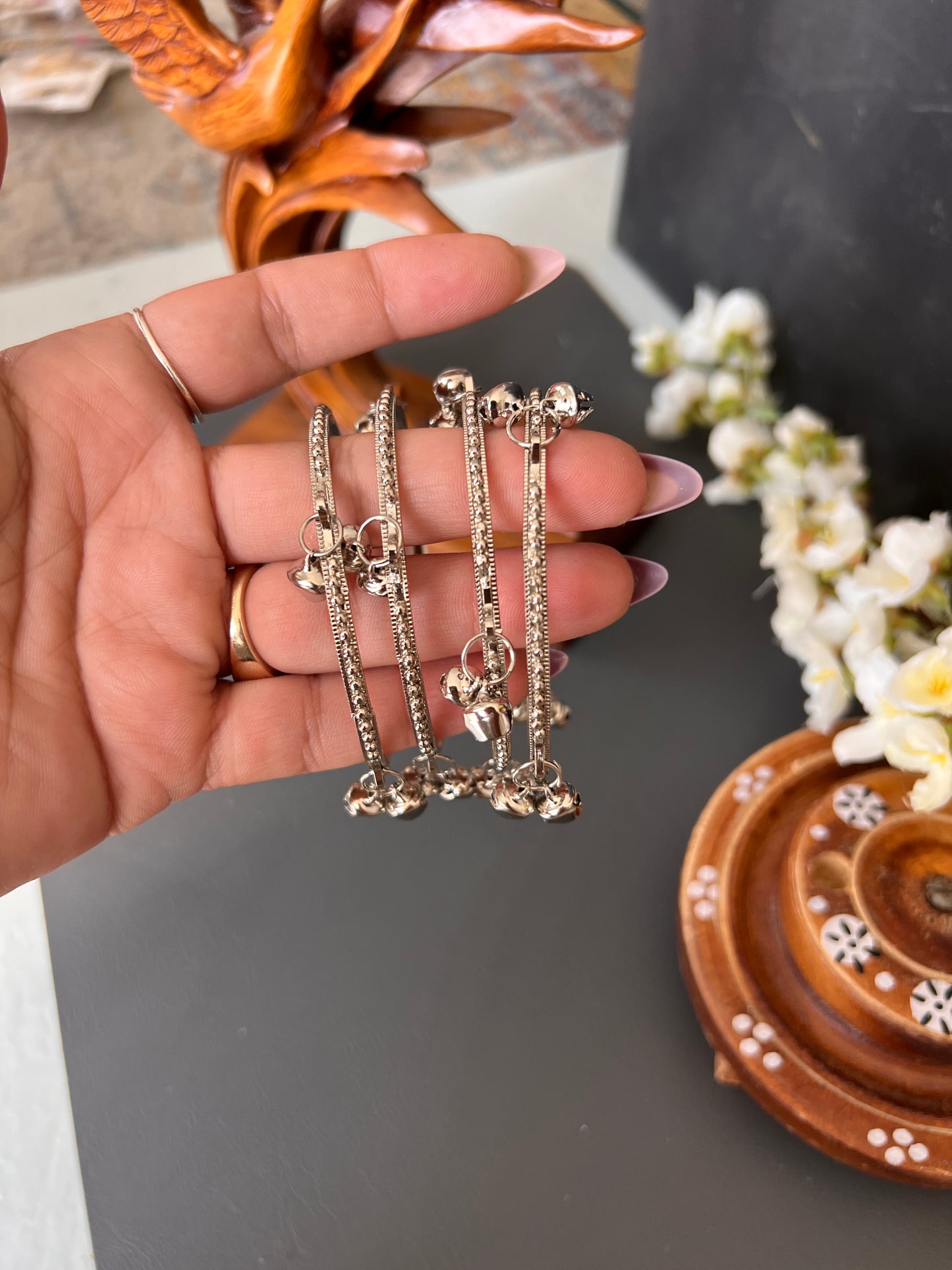 Silver Kashmiri bangles