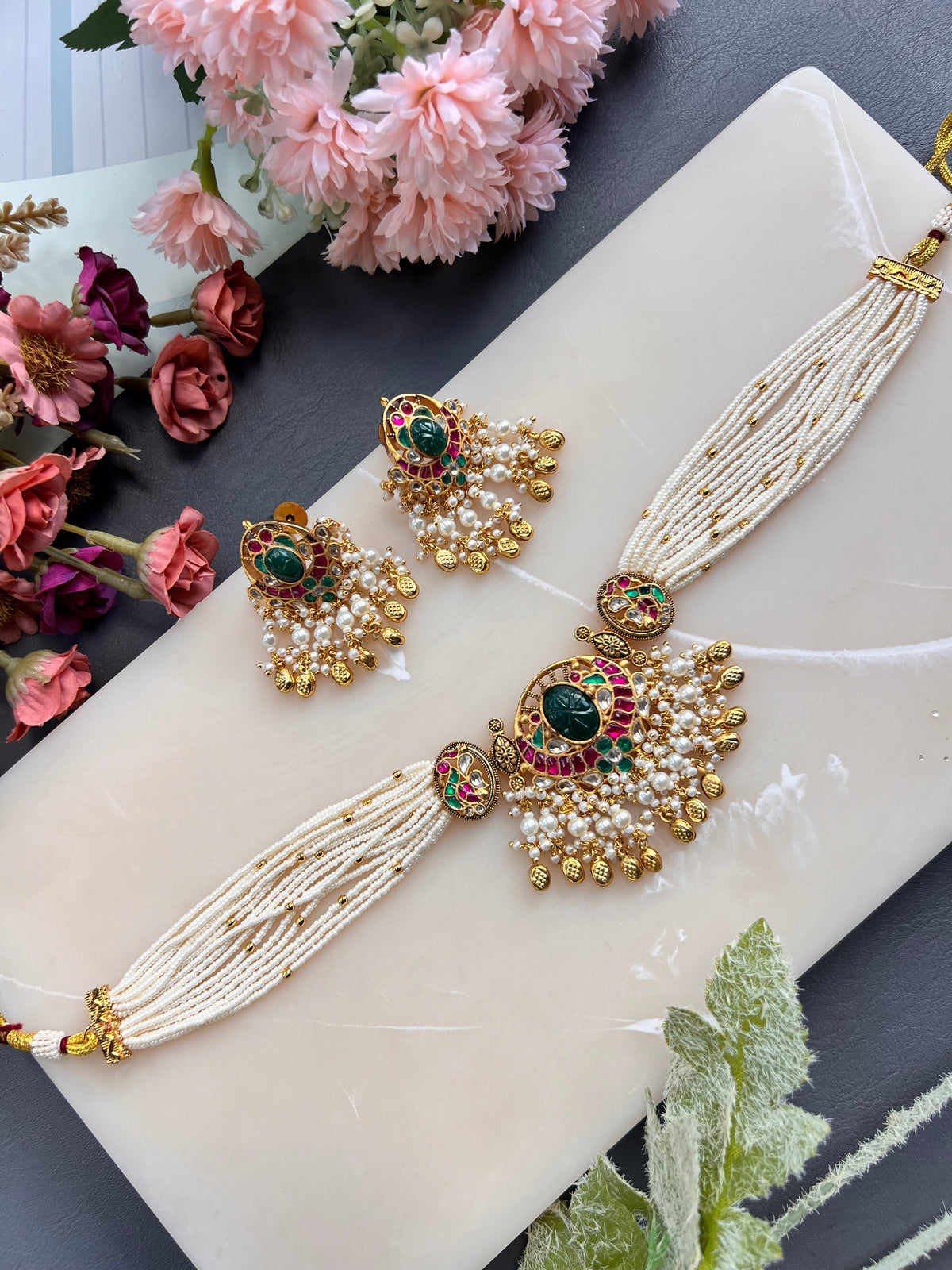 Heer Paachi kundan choker set