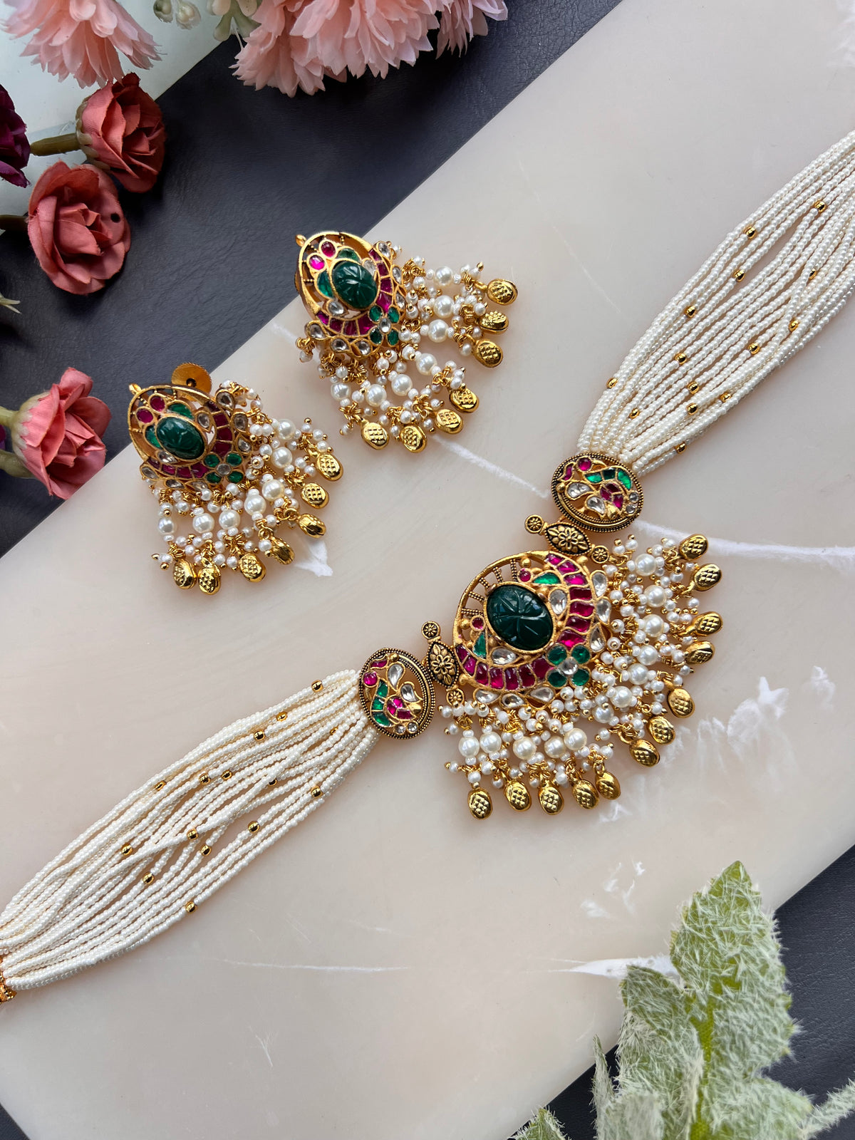 Heer Paachi kundan choker set