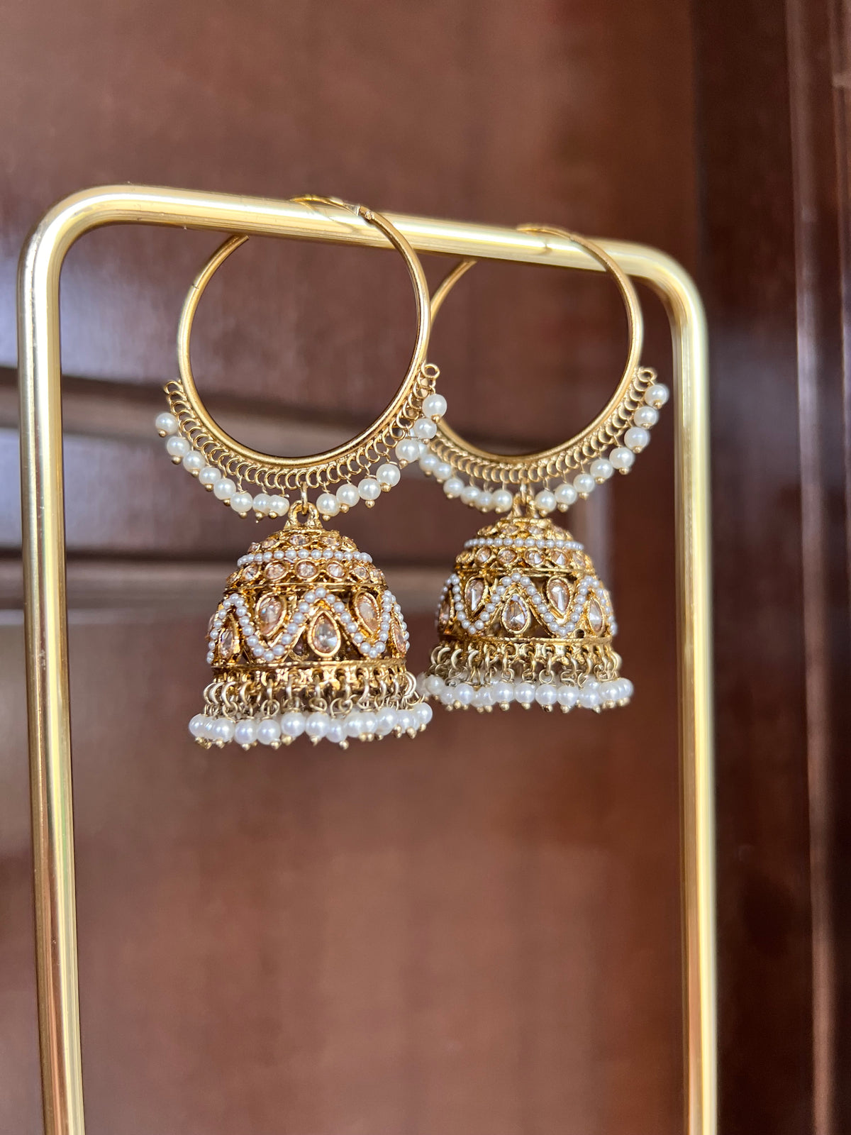 Aaria Jhumki Hoop Earrings