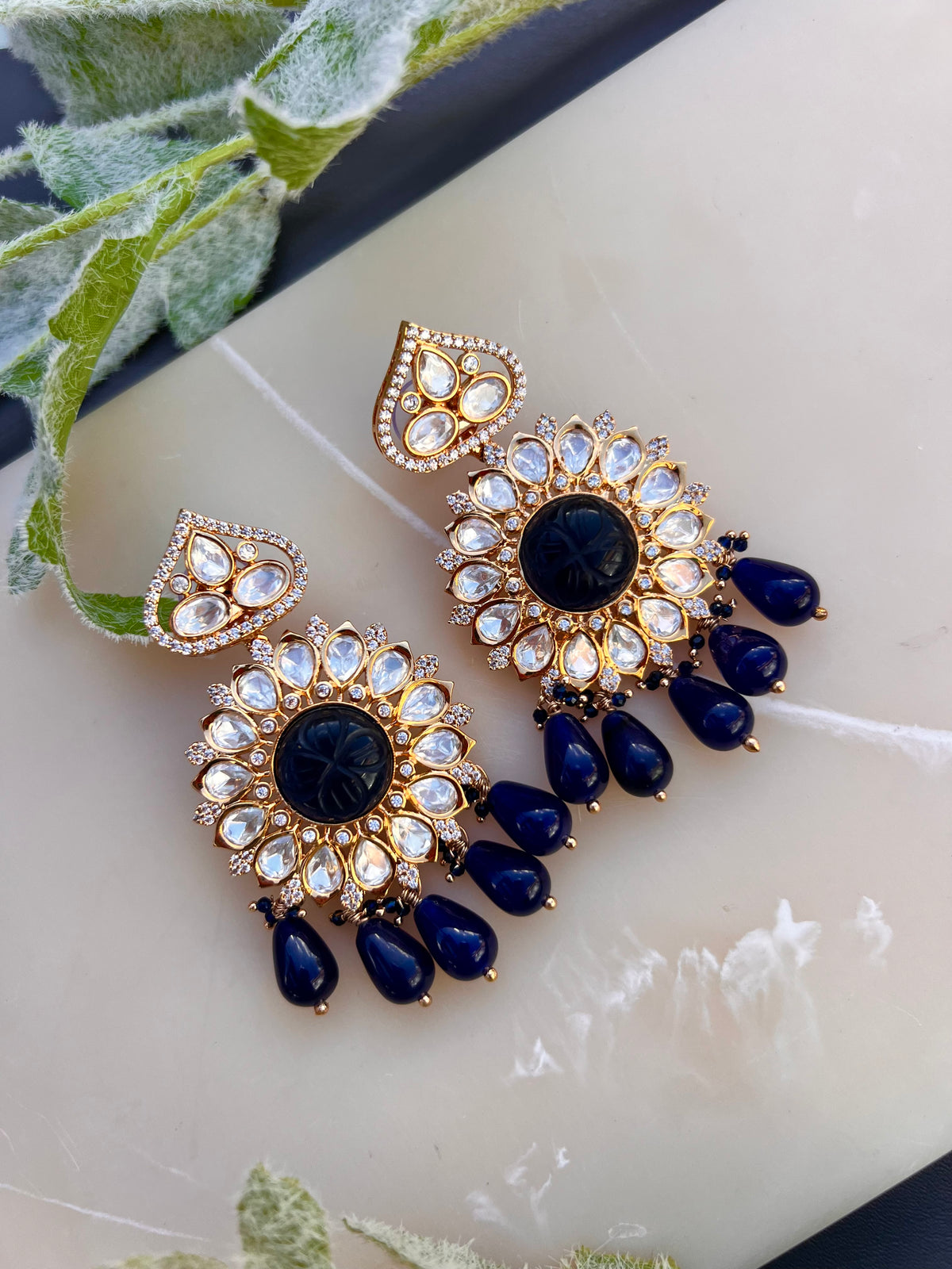 Vihani uncut earrings