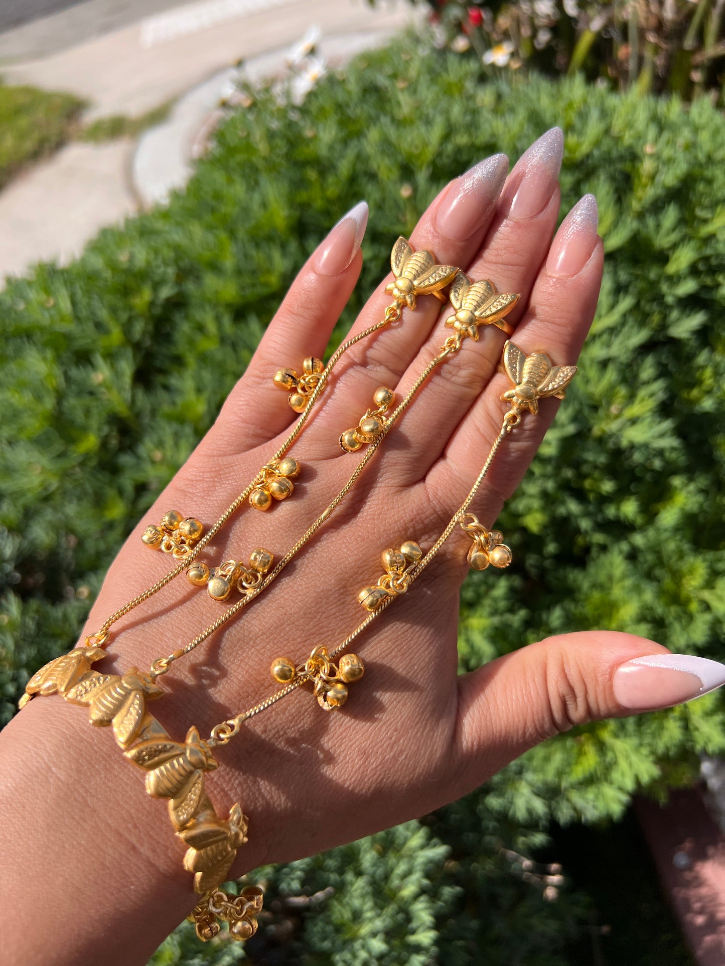 Gold plated hand harness   (pair for both hands)