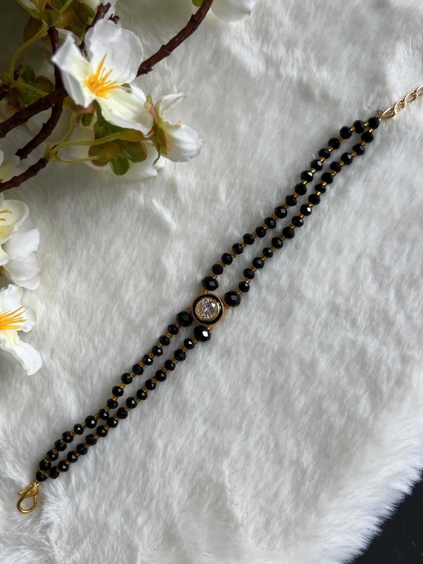 Kundan hand mangalsutra
