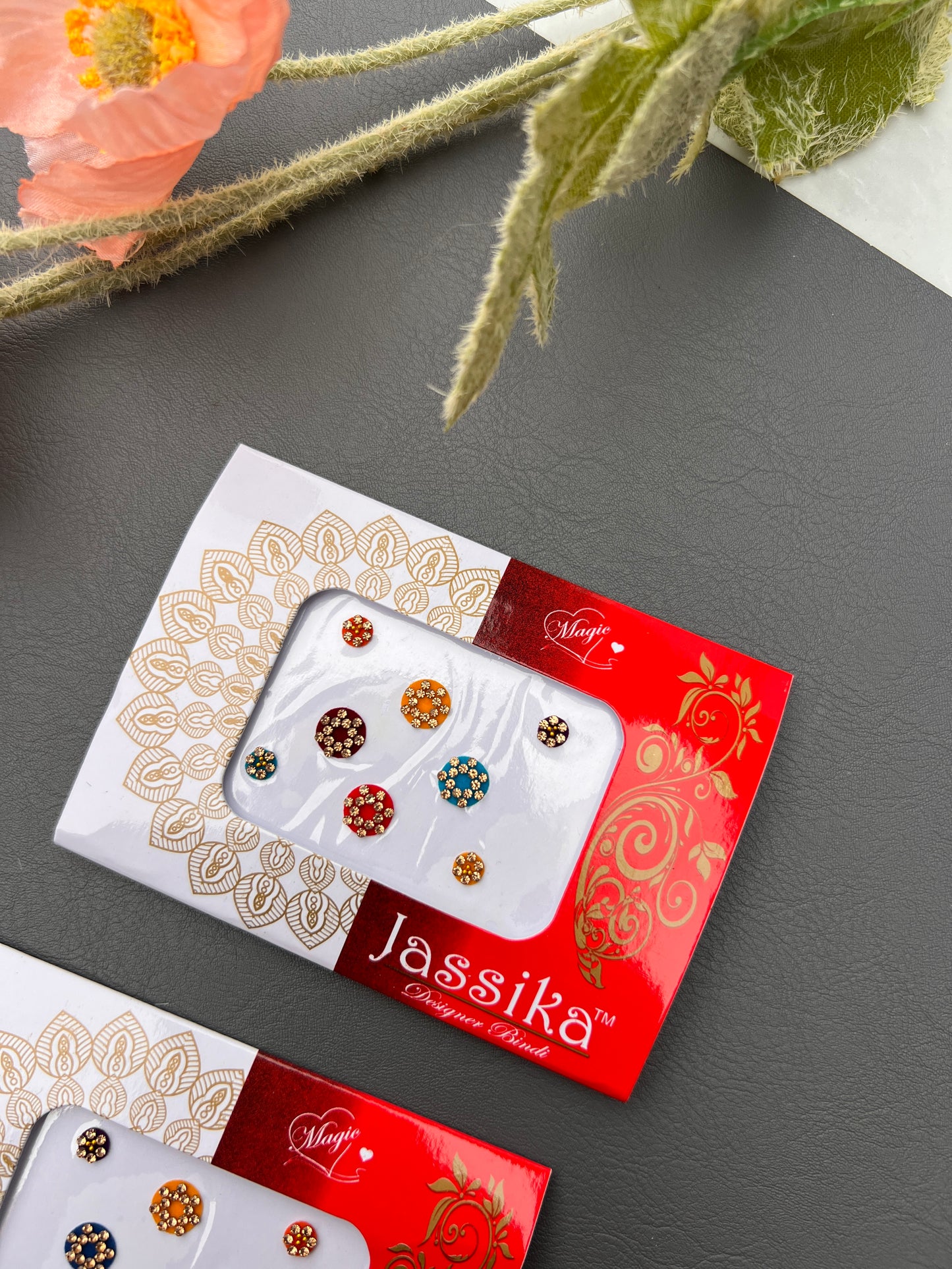 Aamya designer bindi card