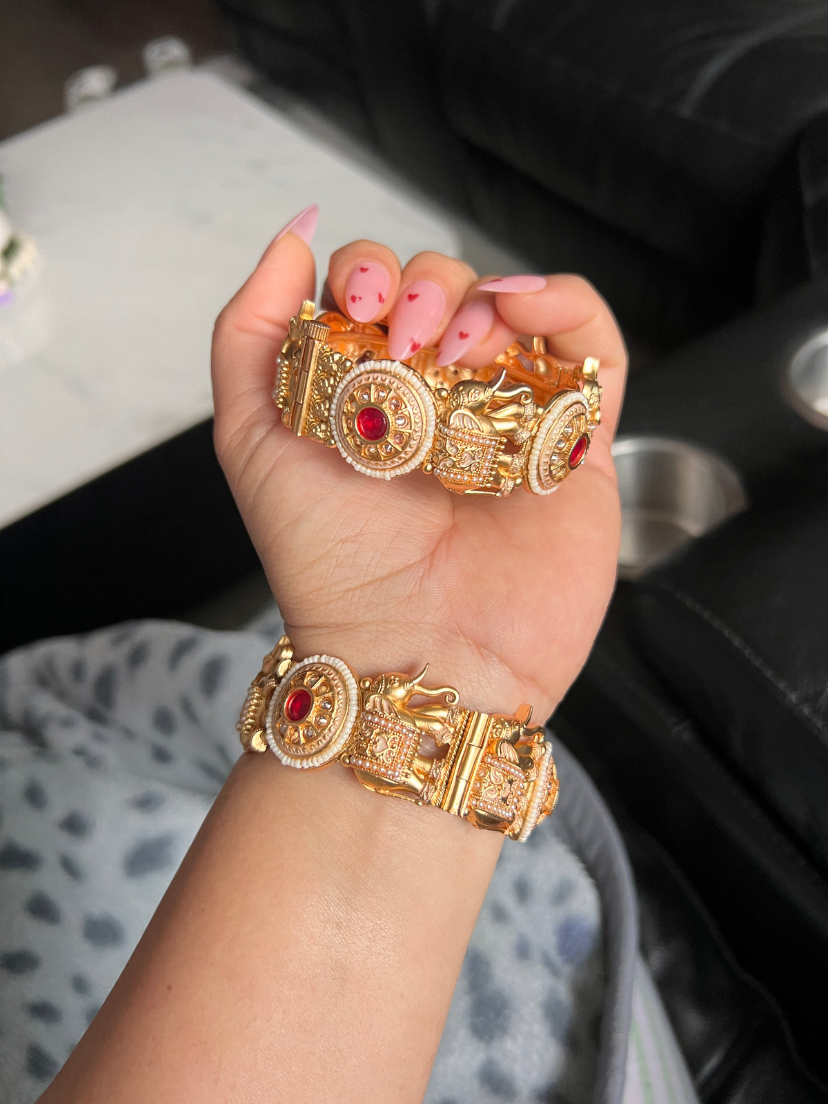 Royalty Heritage Antique Gold Openable Kadas