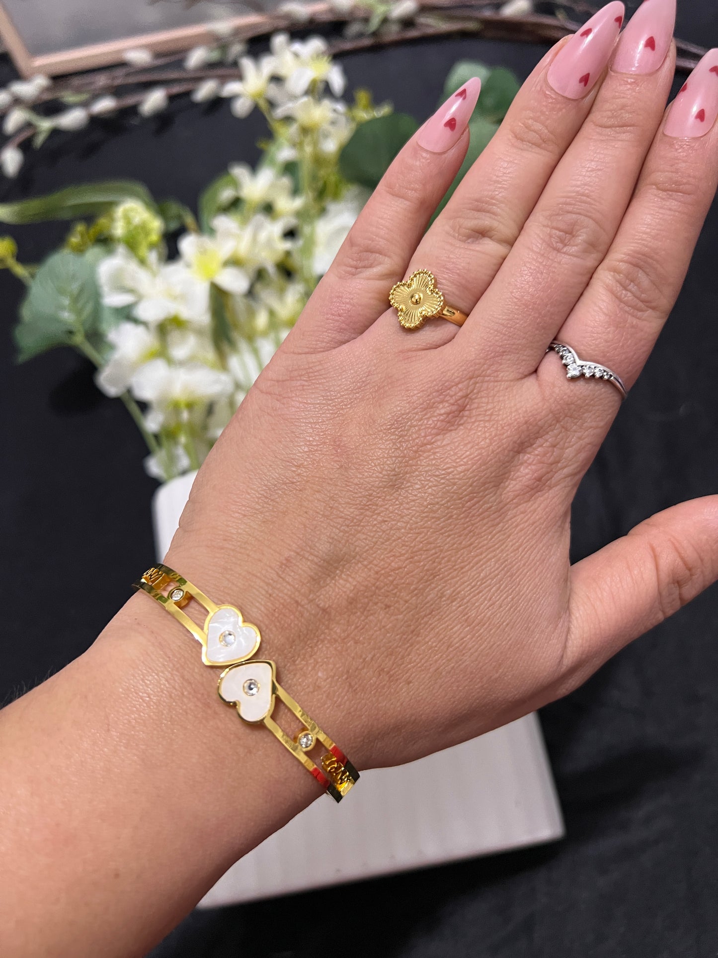 Heart Anti tarnish bracelet