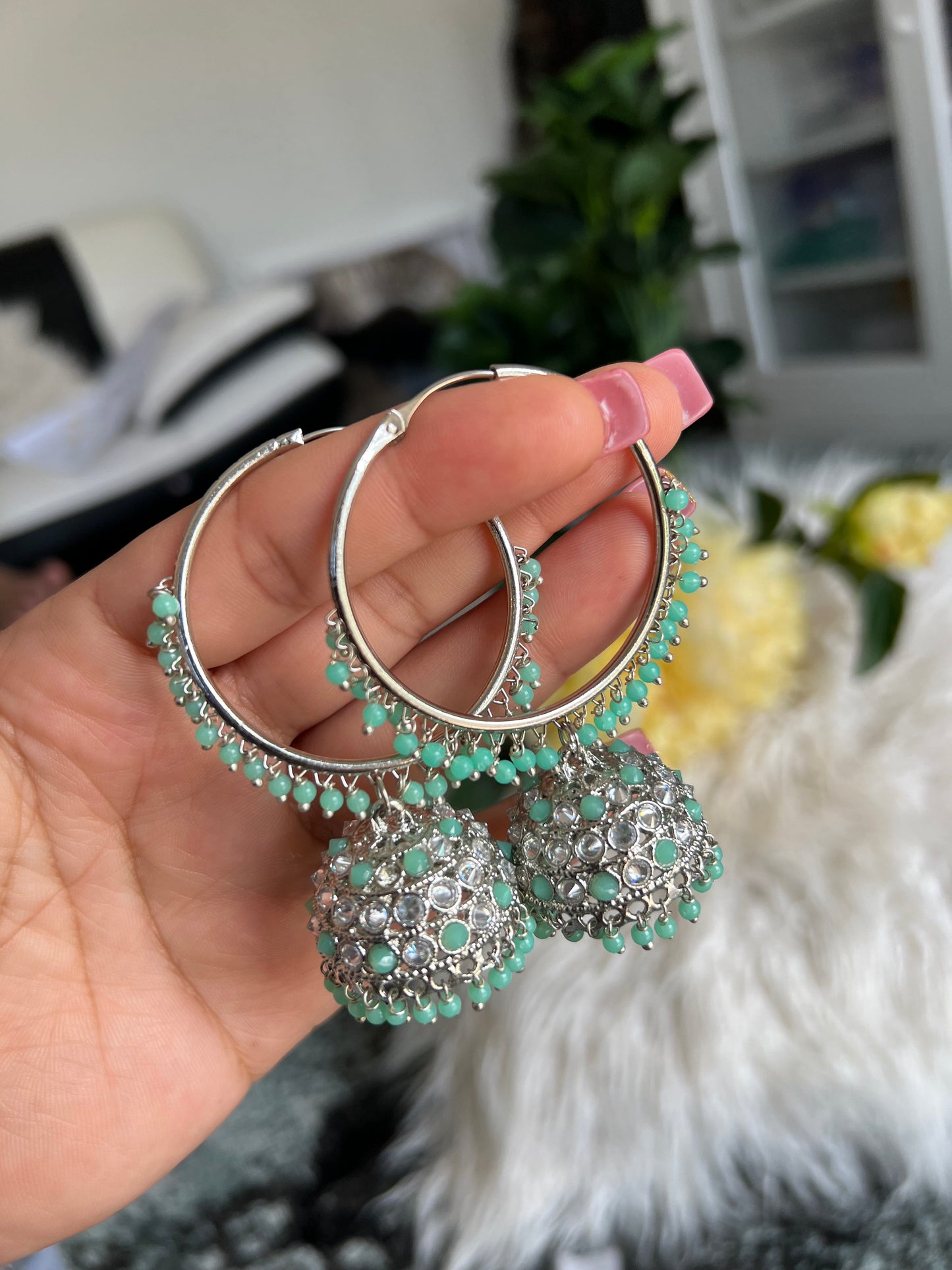 Silver hoops