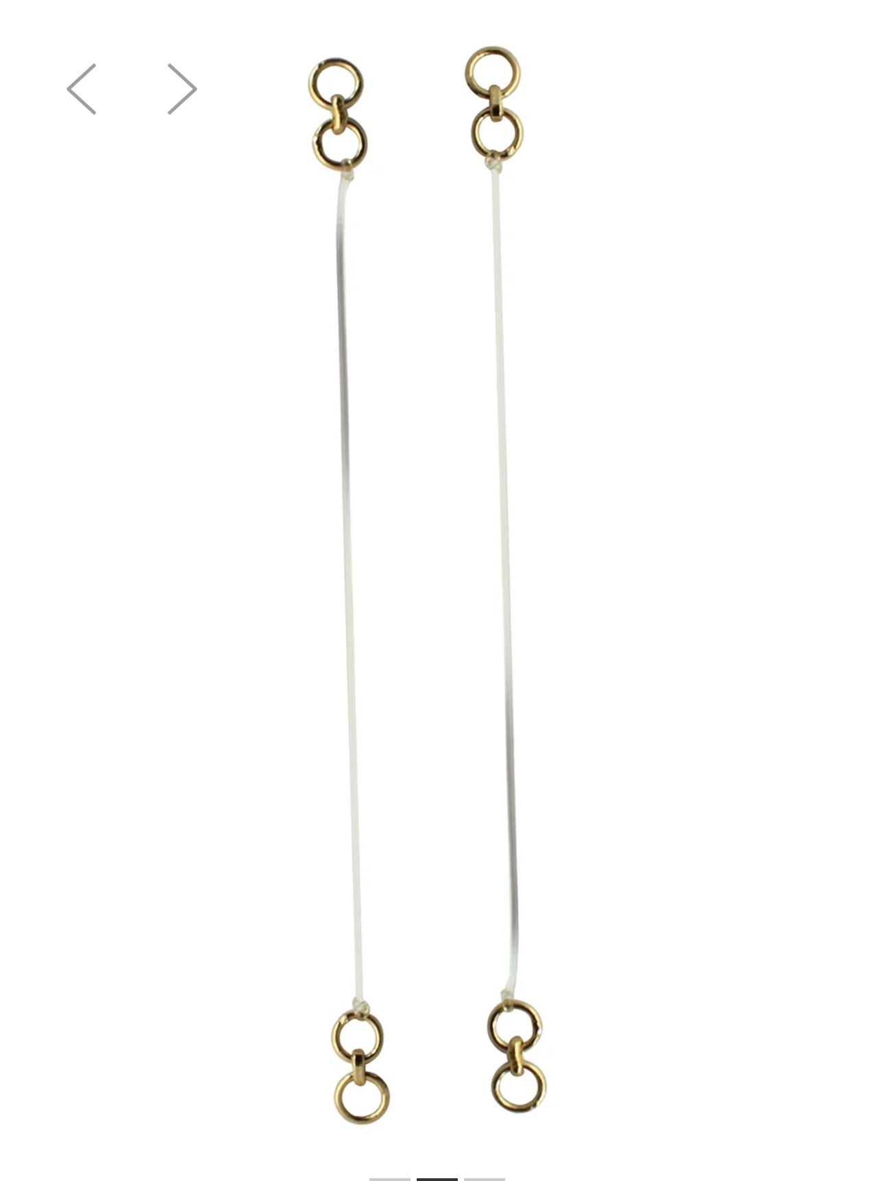 Invisible Transparent Stretchable Heayy Earrings Support Ear Chain ( 2 pairs )