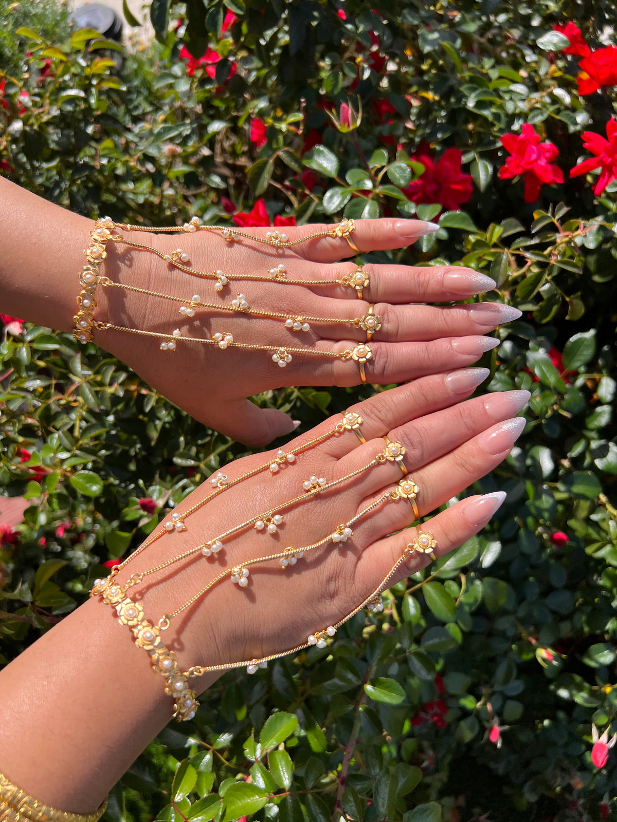 Royal Pearl Hathphool / Regal Moti Hand Harness