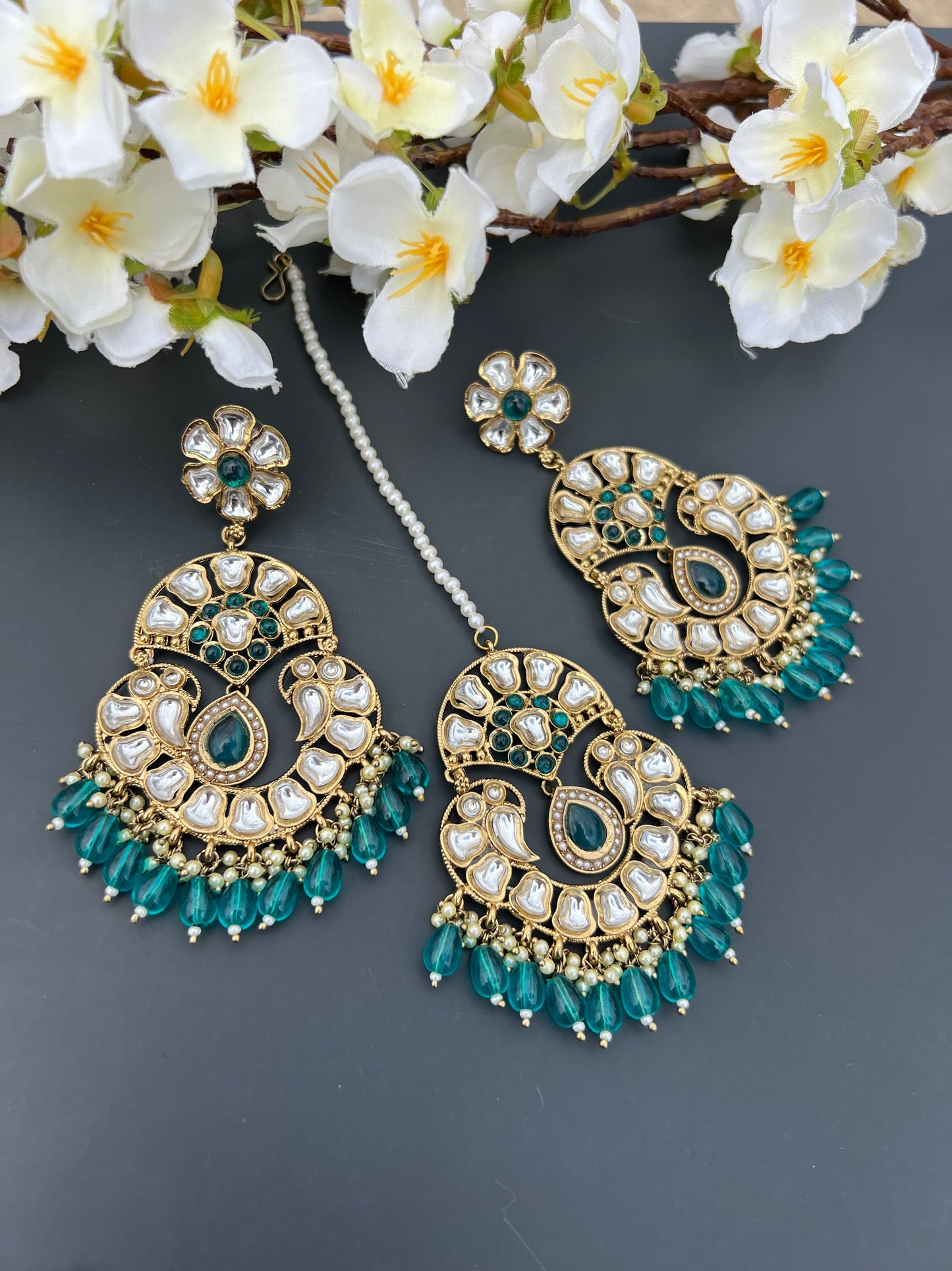Nitika earrings tikka set
