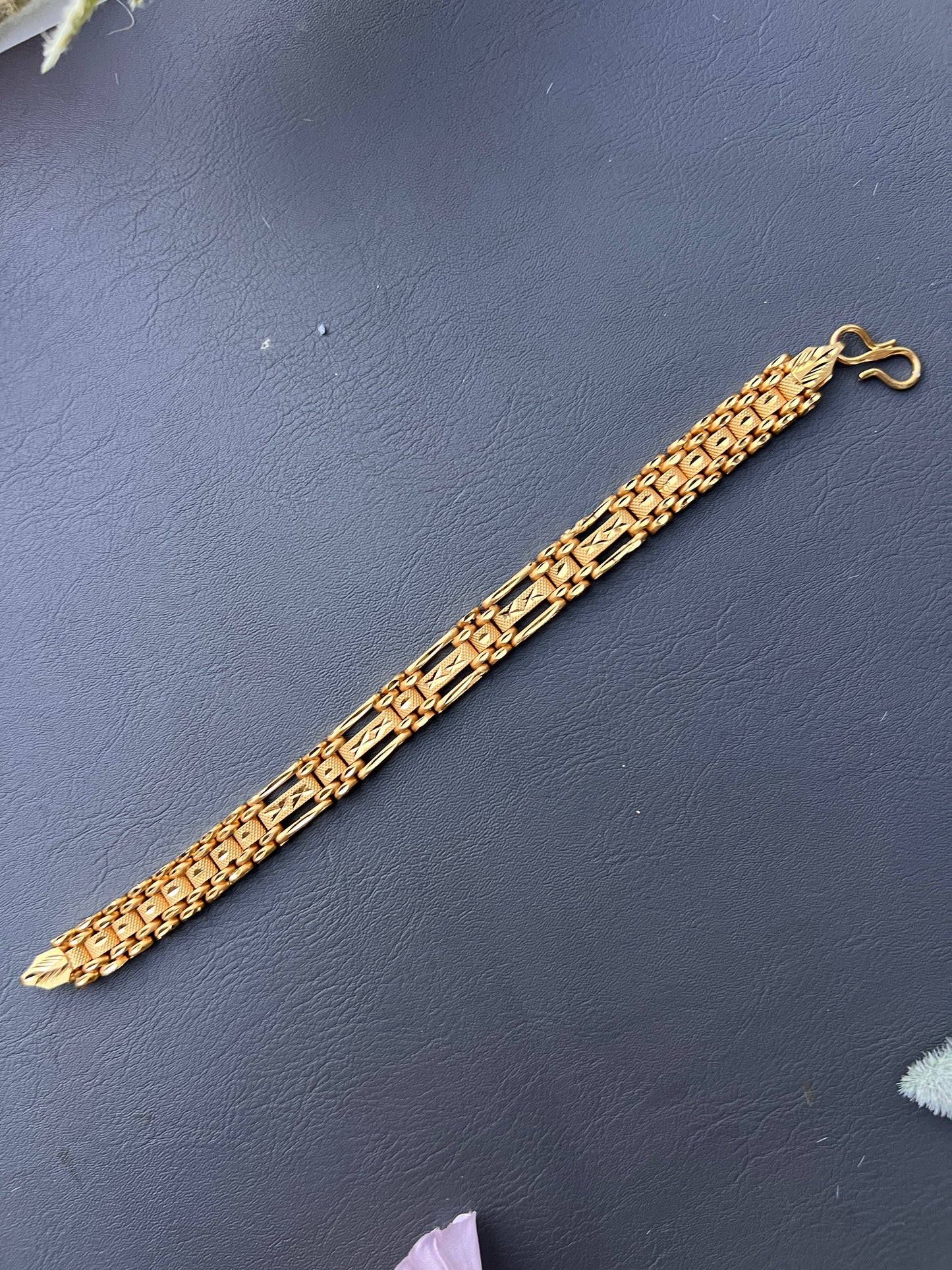 Mens gold plated bracelet