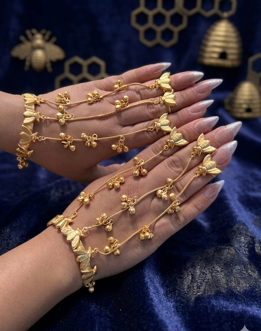 Gold plated hand harness   (pair for both hands)