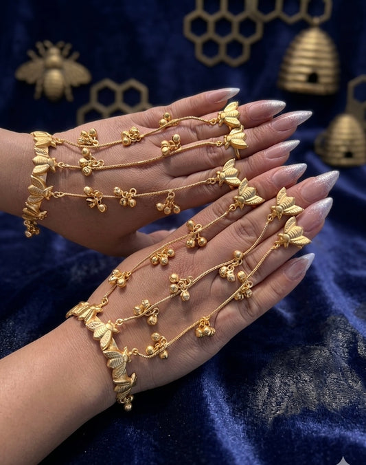 Gold plated hand harness   (pair for both hands)