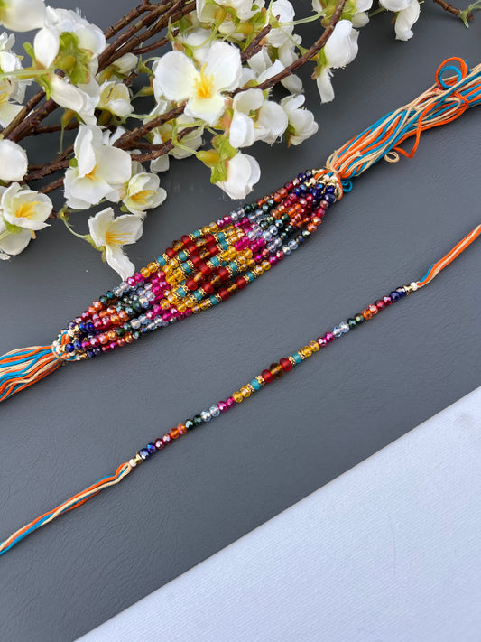 Beads thread rakhi