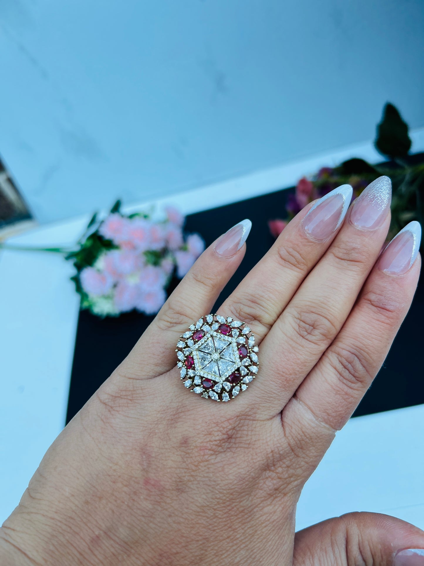 Maheen American diamond ring