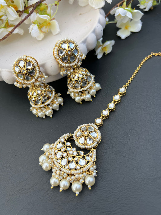 Shirika earrings & tikka