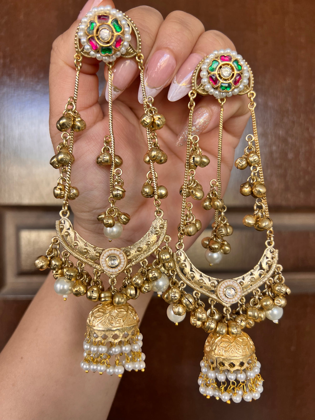 Ruhi Kashmiri long earrings