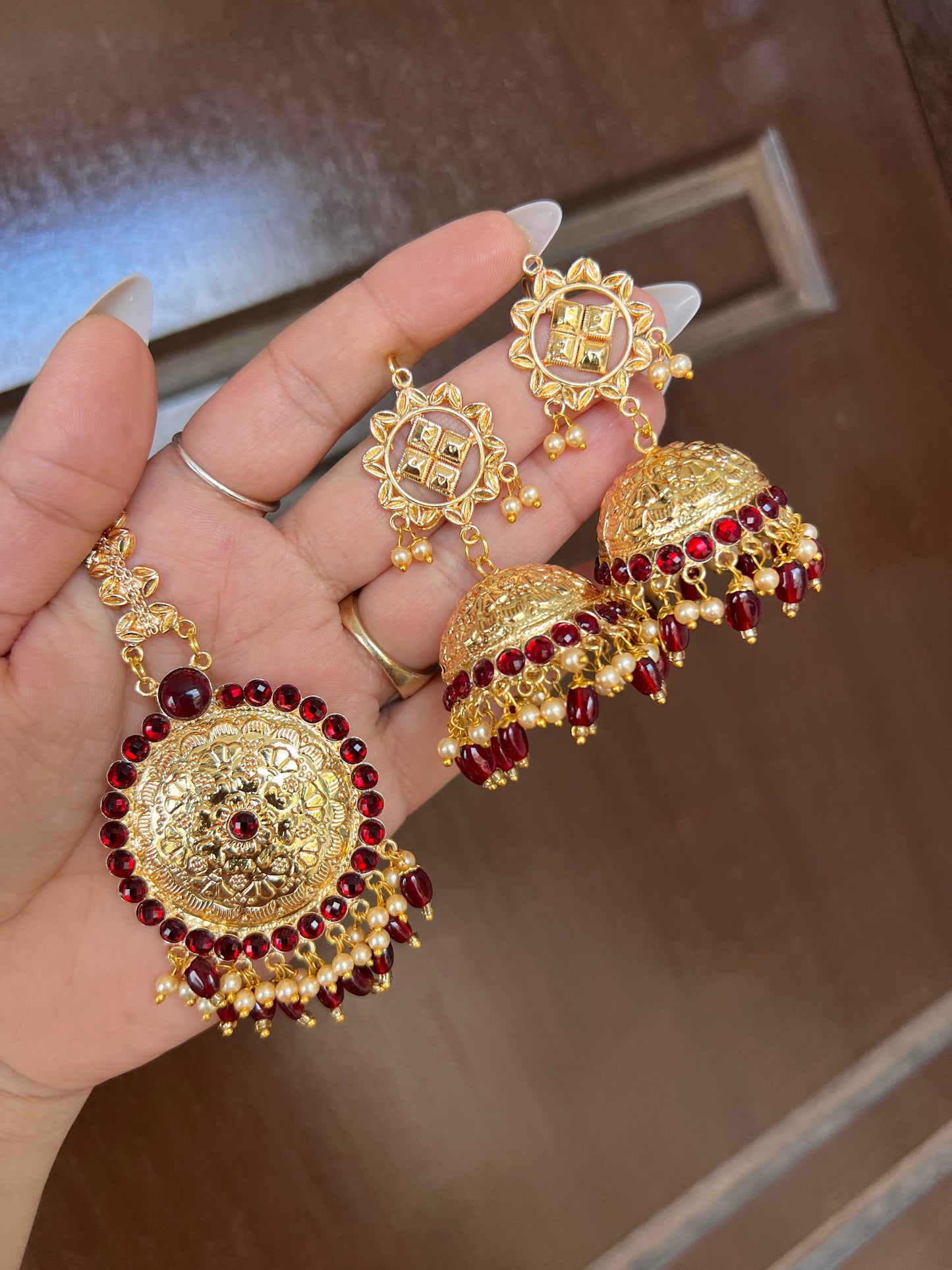 Sehar jhumki tikka set