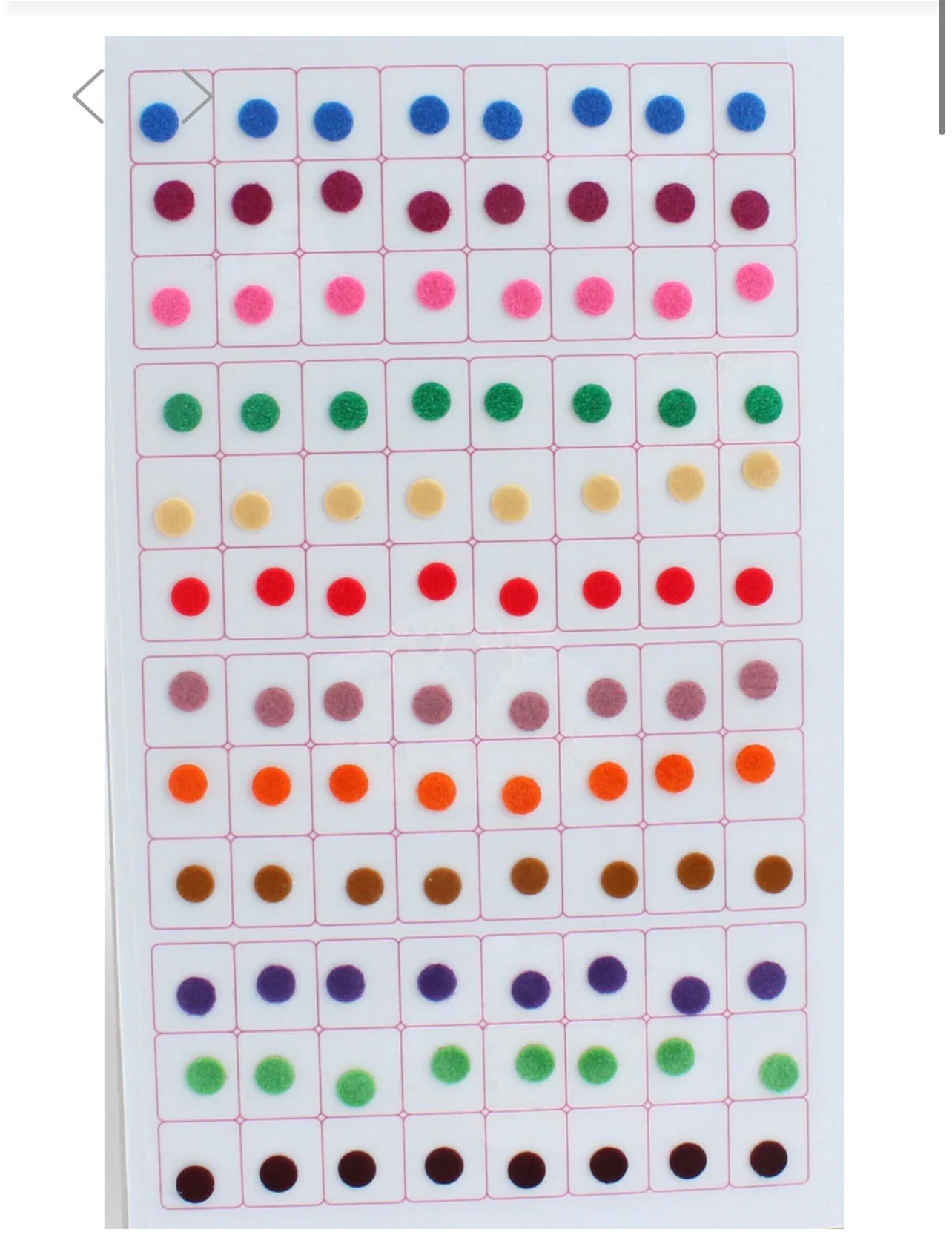 Multi Color Plain Sticker Bindi Book