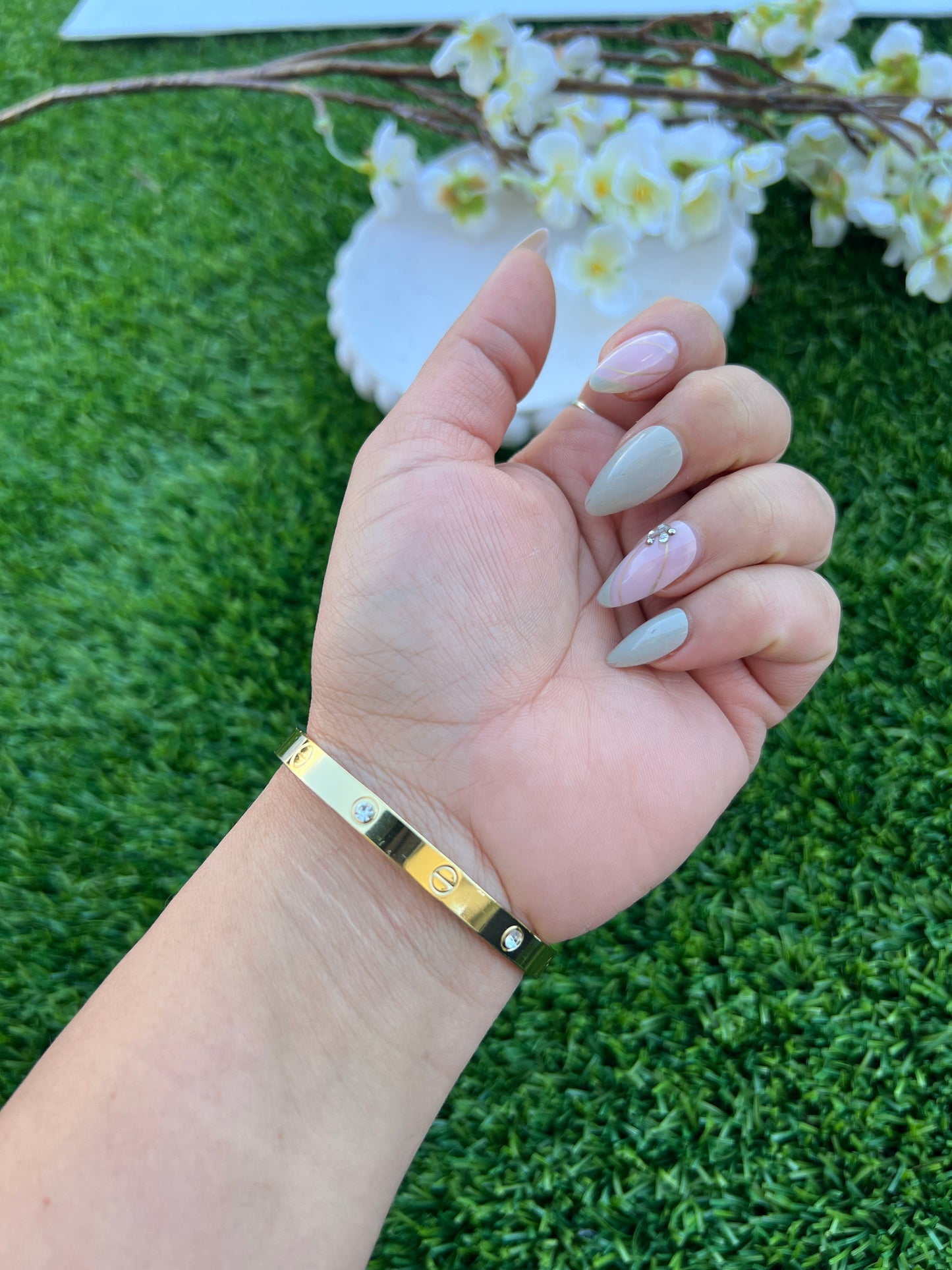 Cartier inspired love openable bracket