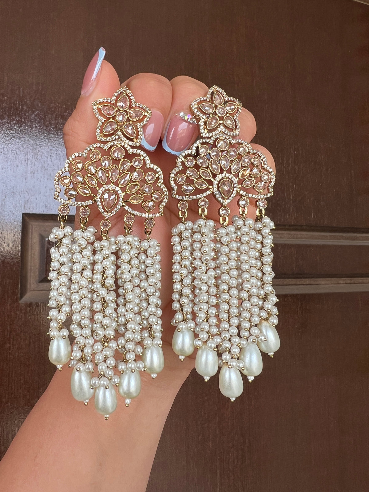 Dilbar statement earrings