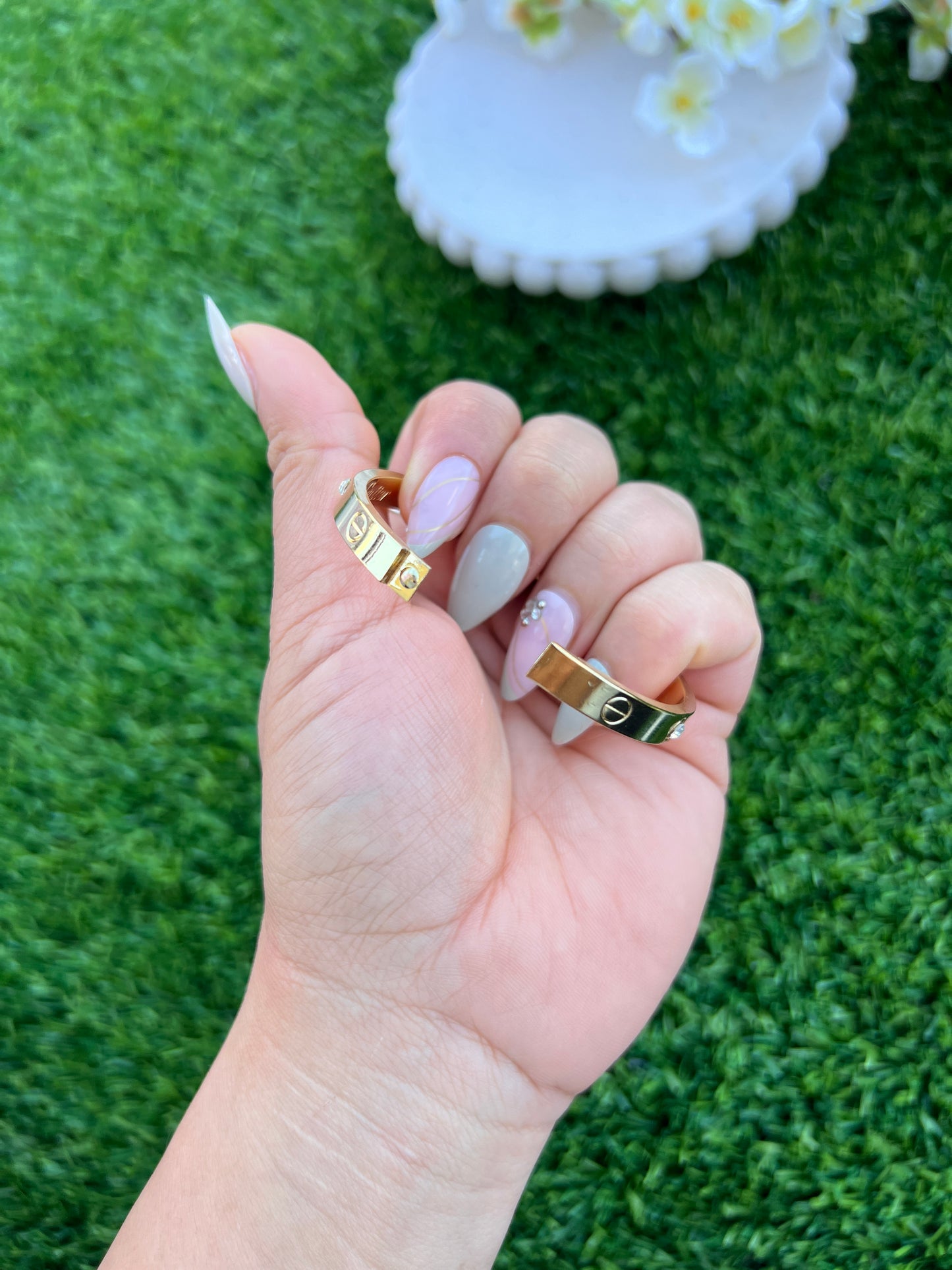 Cartier inspired love openable bracket