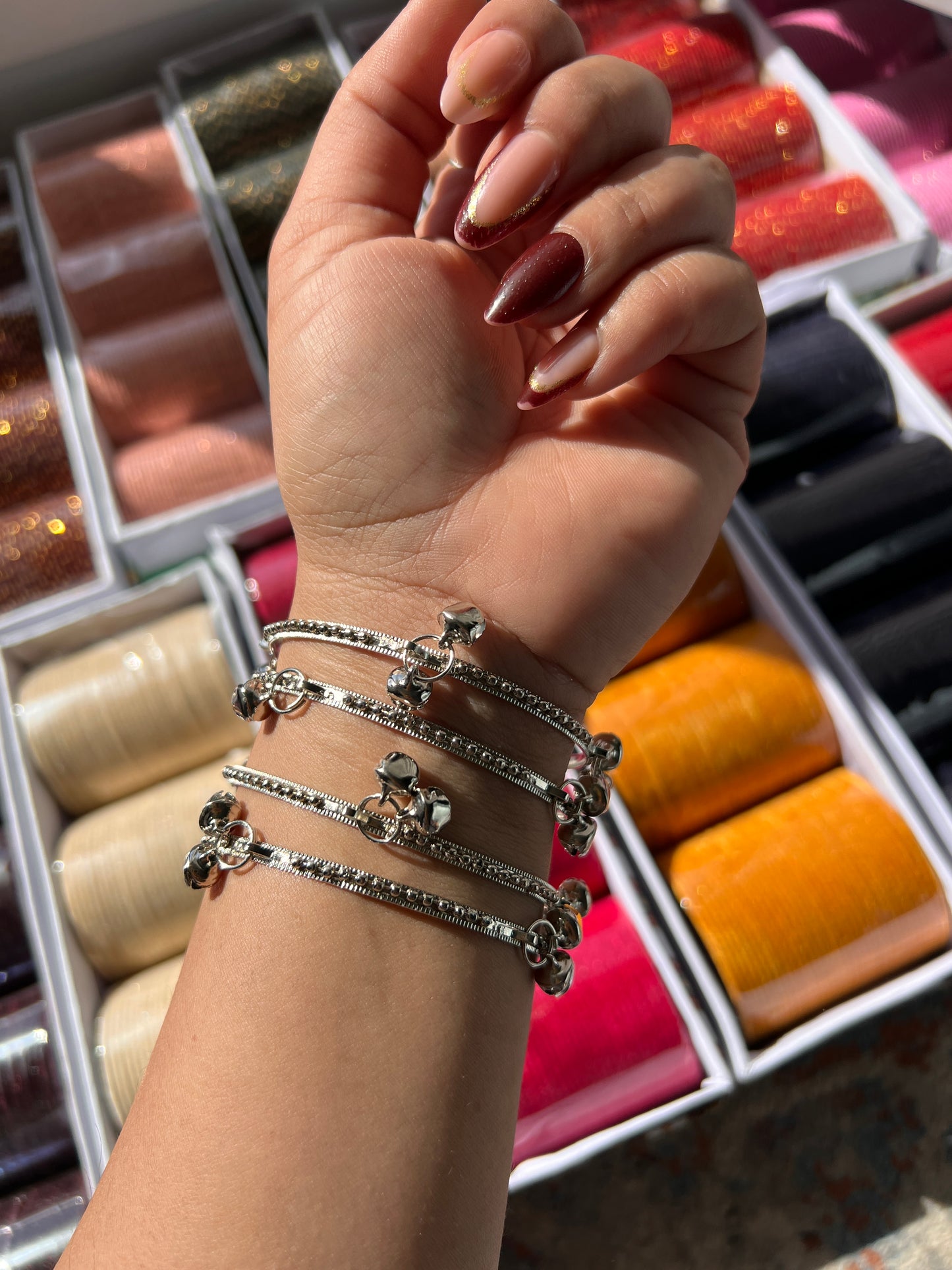 Silver Kashmiri bangles