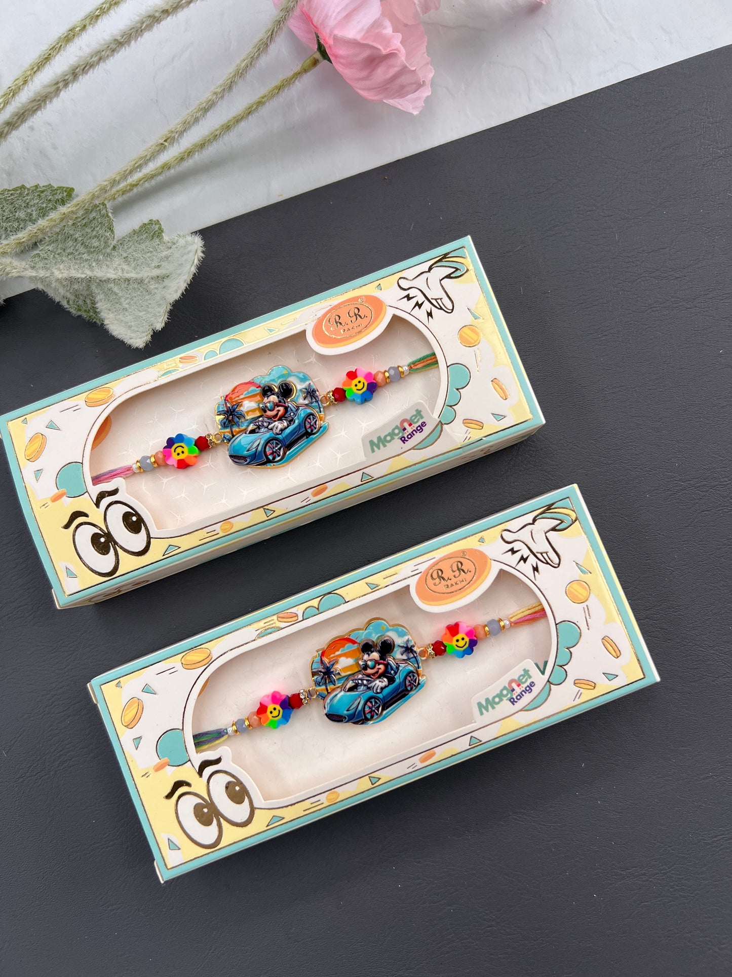 Car Mickey Mouse kids Magnetic rakhi