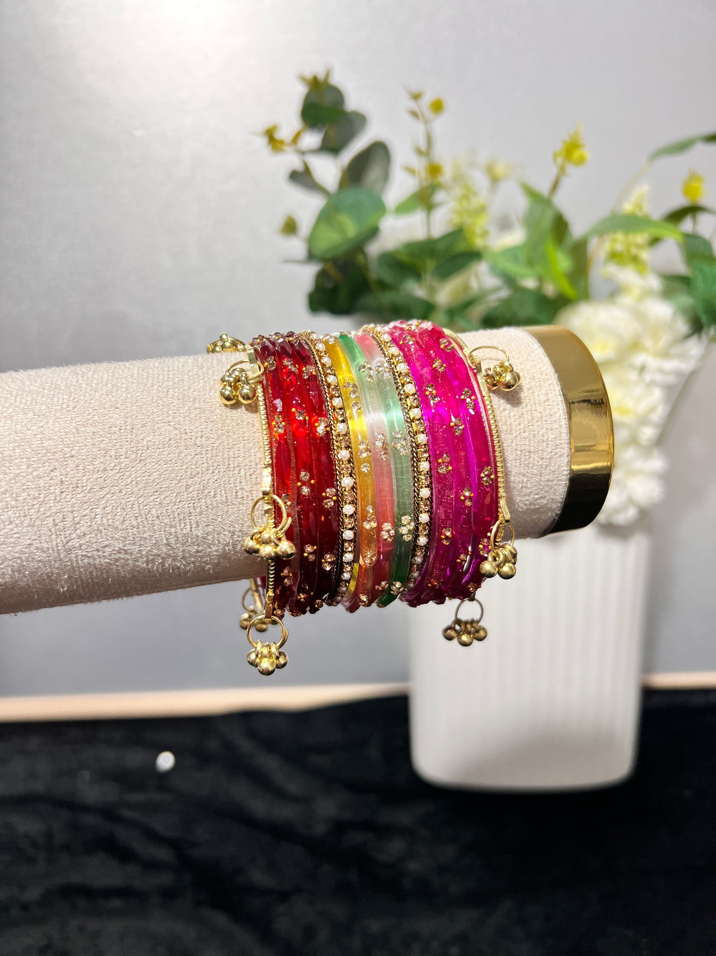 Coloured Kashmiri bangles