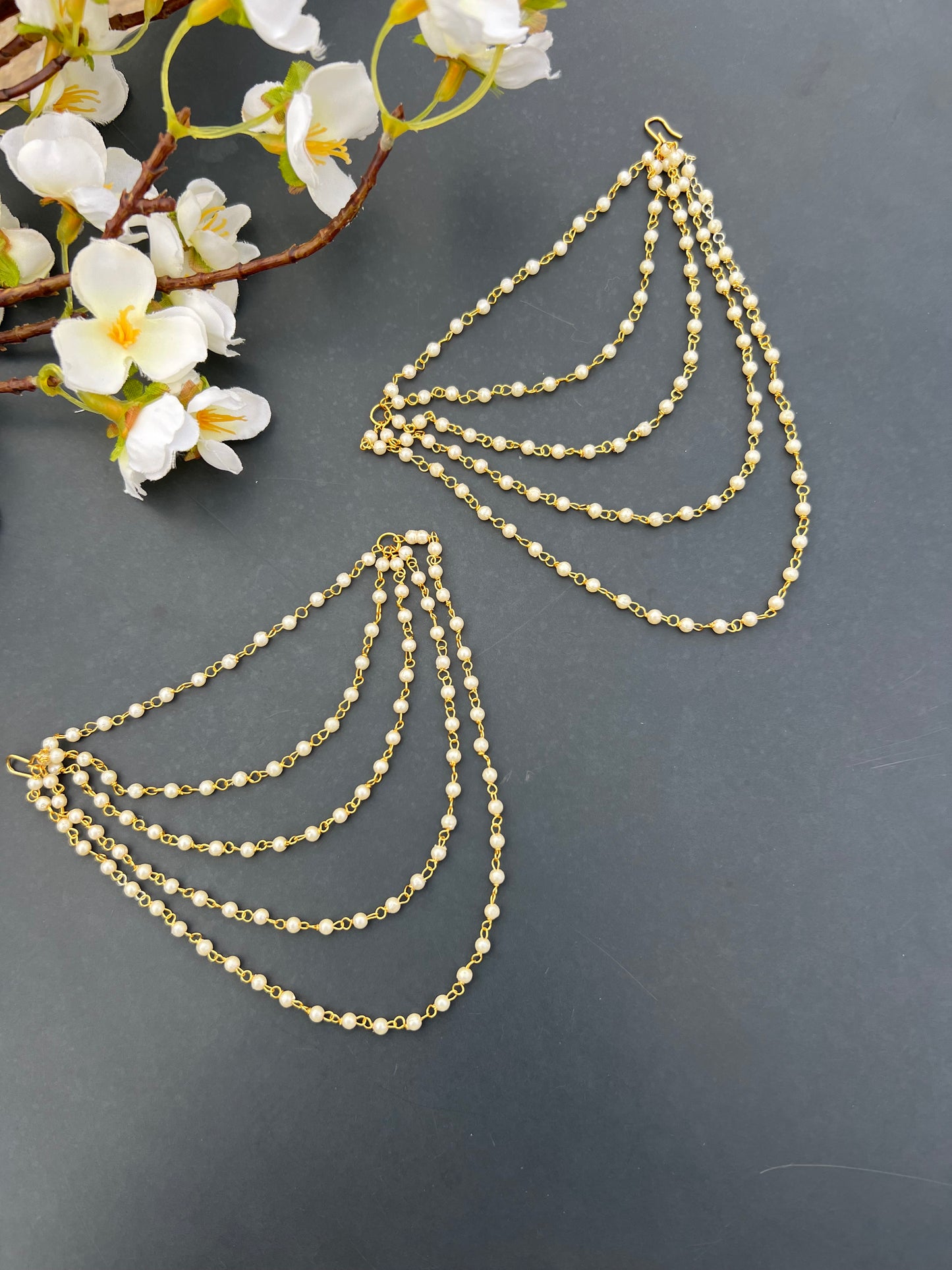 Five layers ear chains