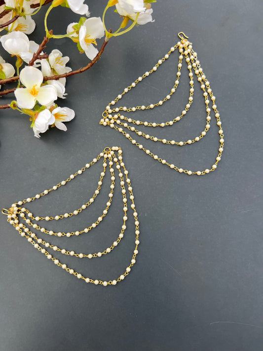 Five layers ear chains